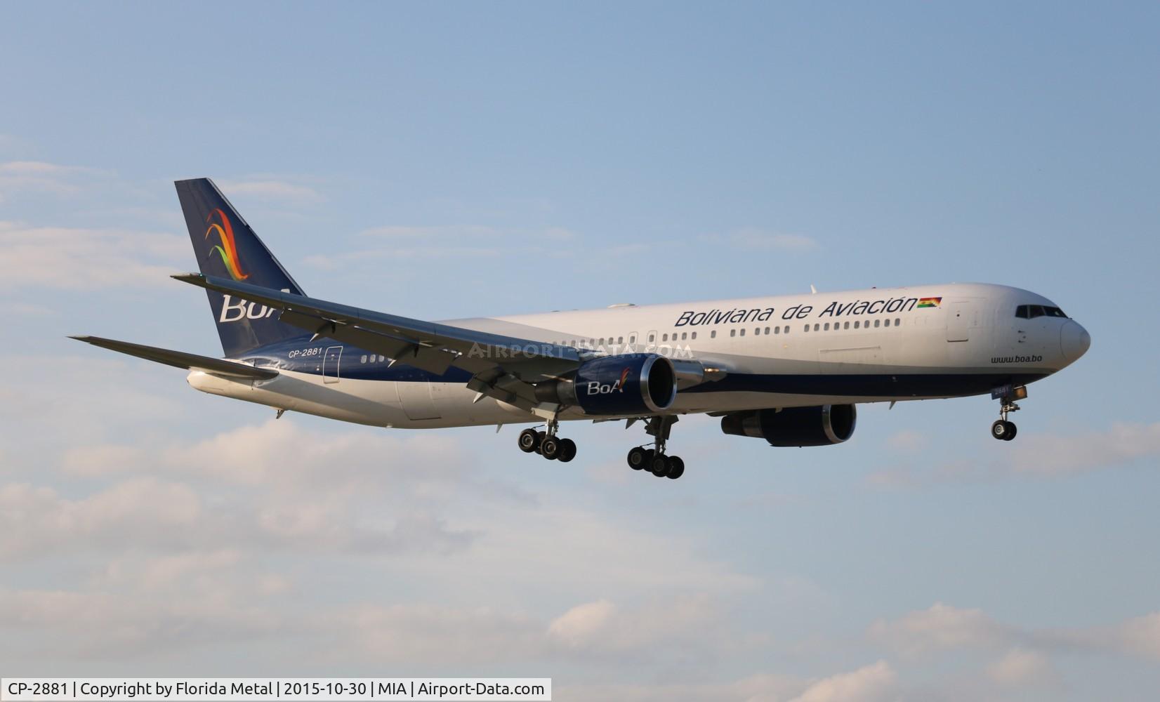 CP-2881, 1994 Boeing 767-33A/ER C/N 27377, BOA Boliviana