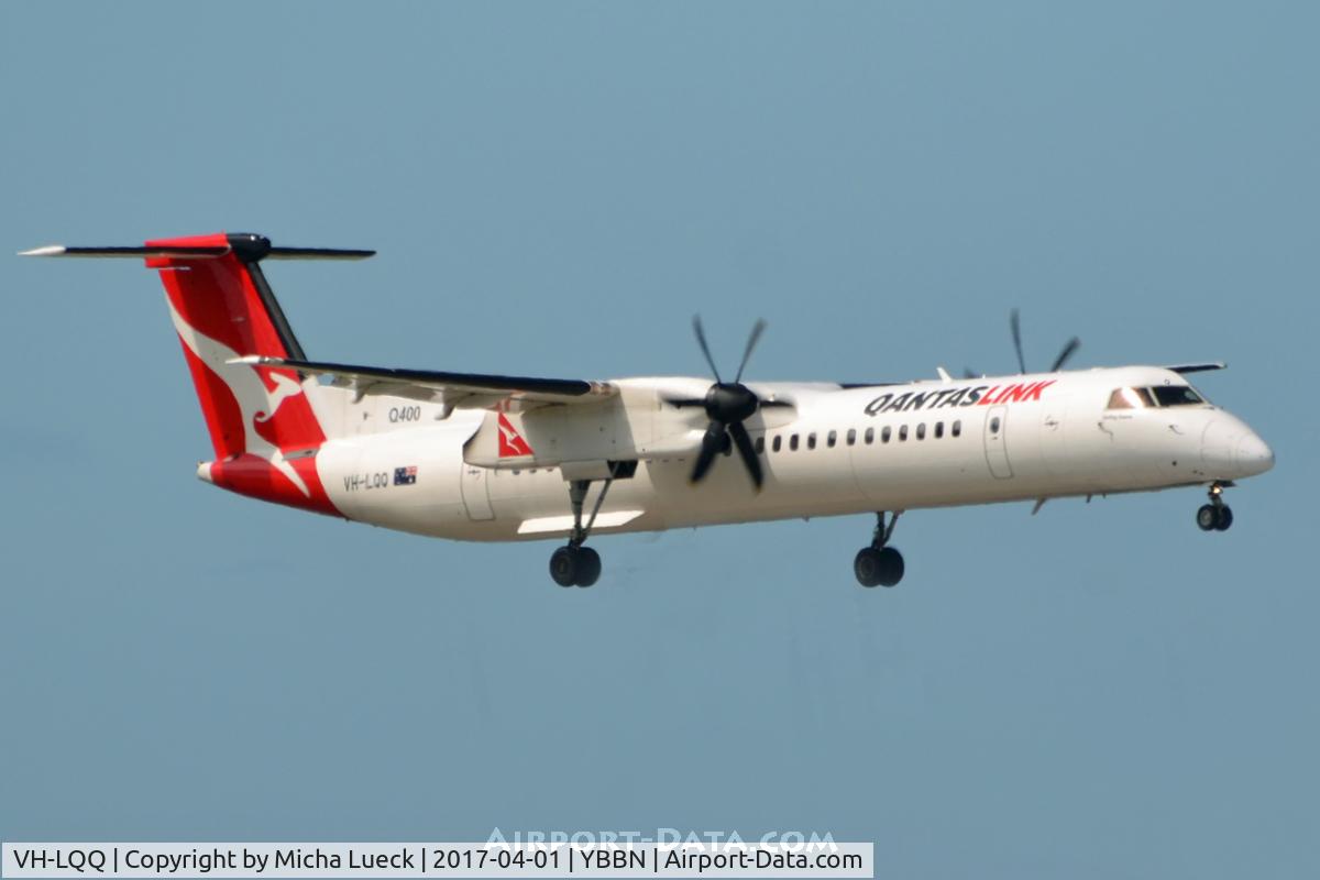 VH-LQQ, 2014 Bombardier DHC-8-402 Dash 8 C/N 4461, At Brisbane