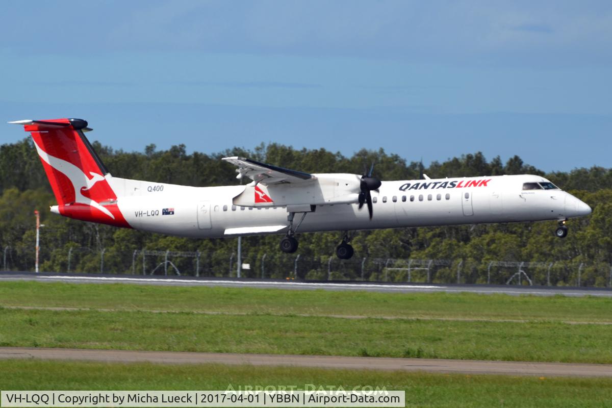 VH-LQQ, 2014 Bombardier DHC-8-402 Dash 8 C/N 4461, At Brisbane