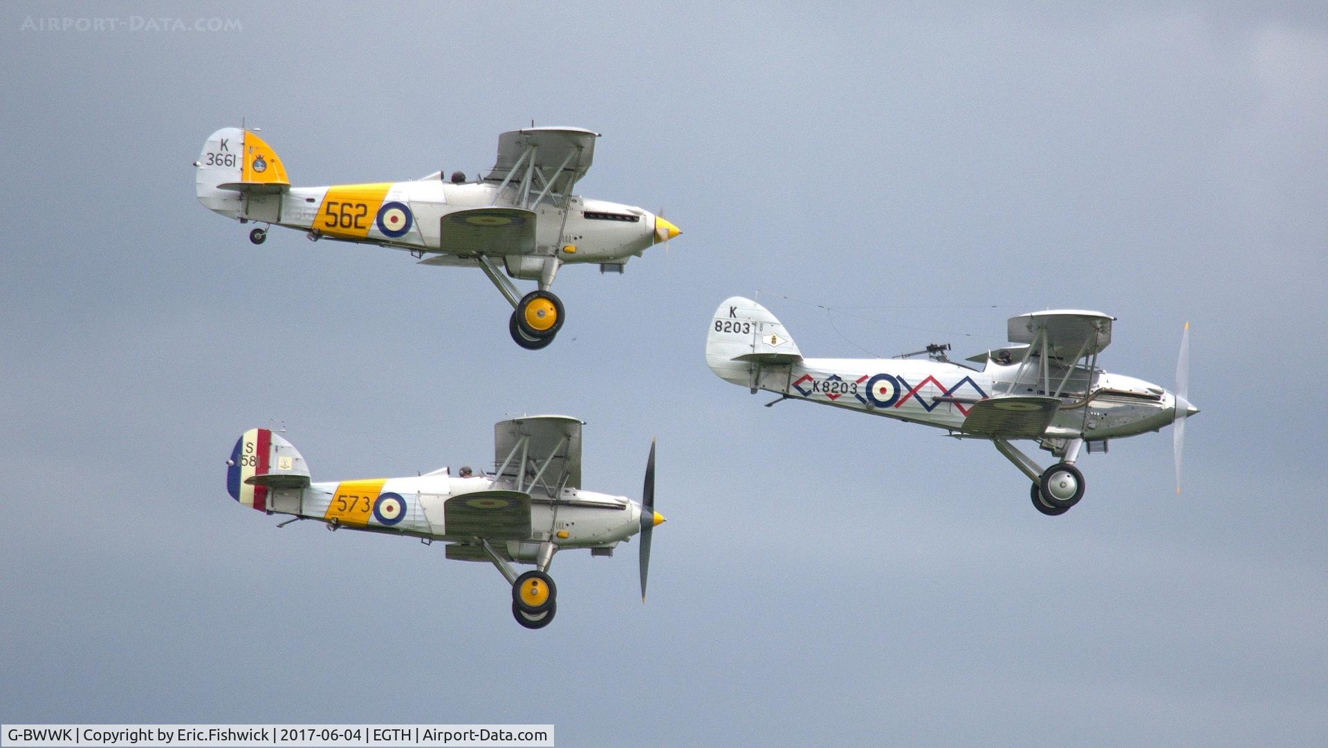 G-BWWK, 1932 Hawker Nimrod I C/N 41H-43617, 45. G-BWWK at Shuttleworth Collection's 'Fly Navy,' June 2017.