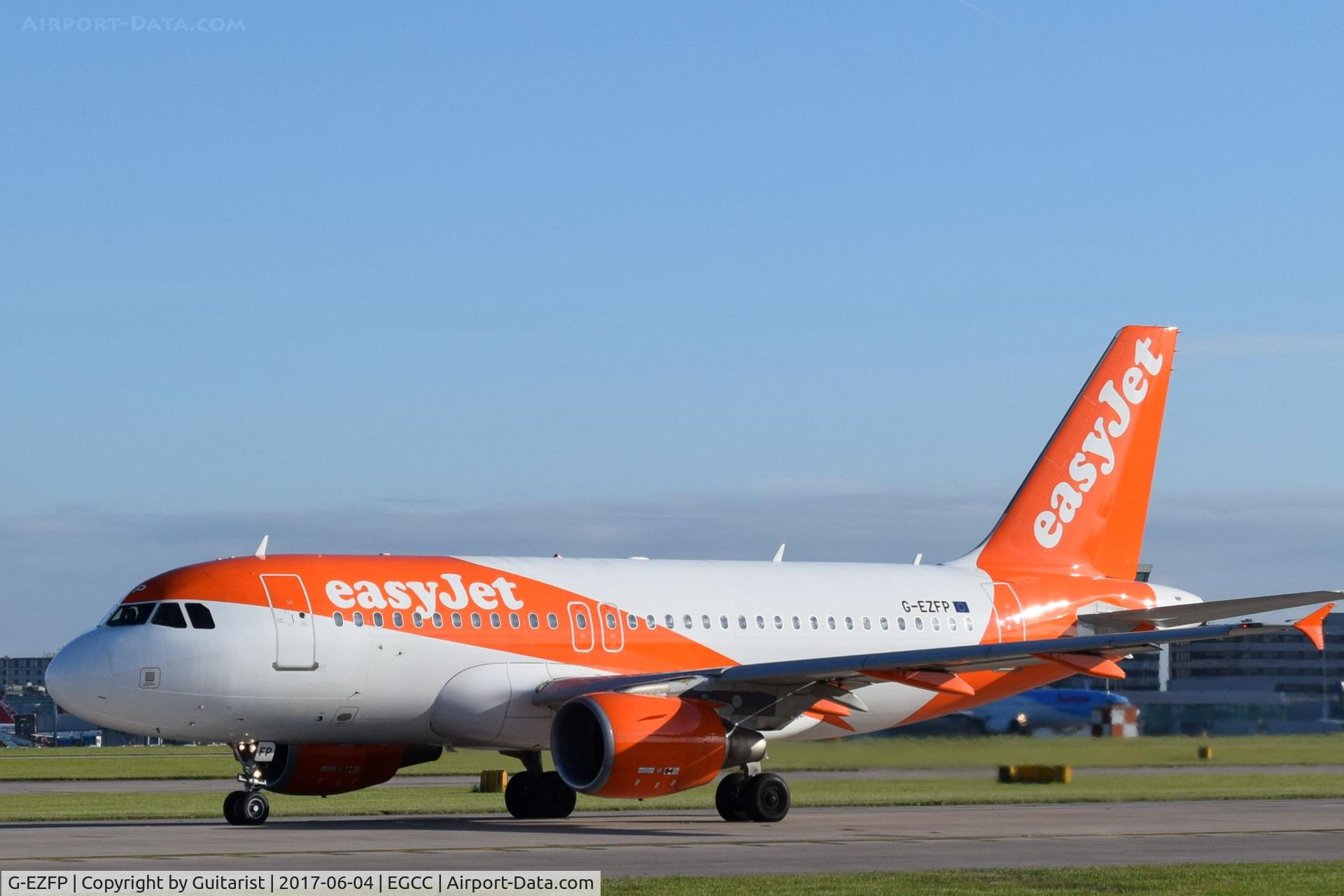 G-EZFP, 2009 Airbus A319-111 C/N 4087, At Manchester