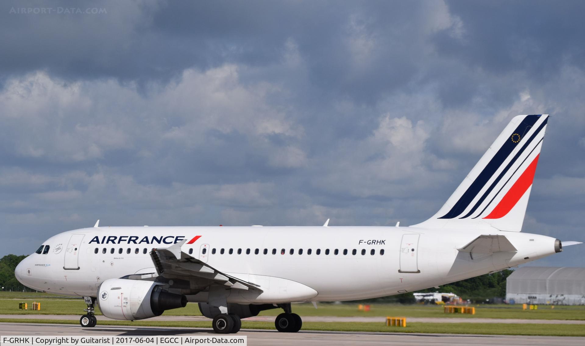 F-GRHK, 2000 Airbus A319-111 C/N 1190, At Manchester