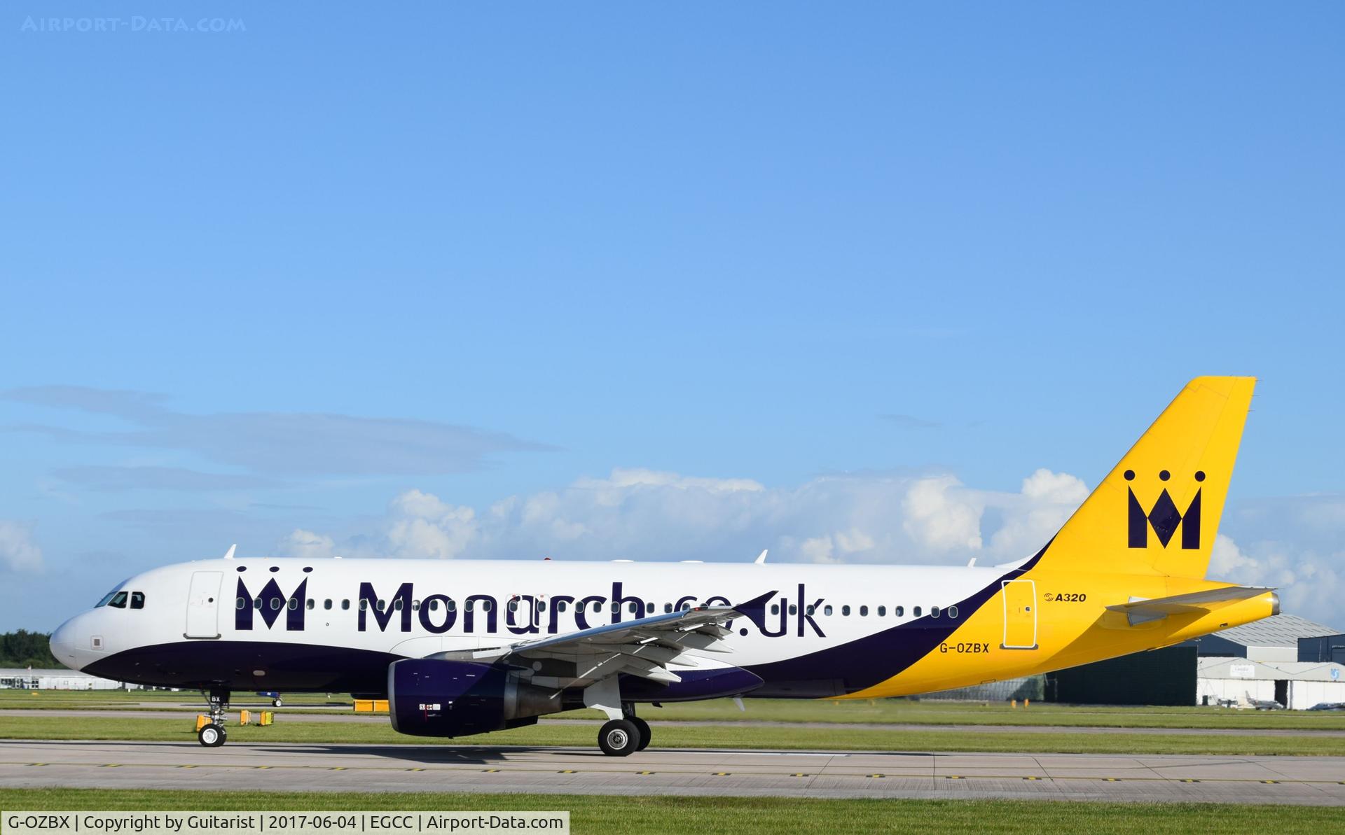 G-OZBX, 2001 Airbus A320-214 C/N 1637, At Manchester