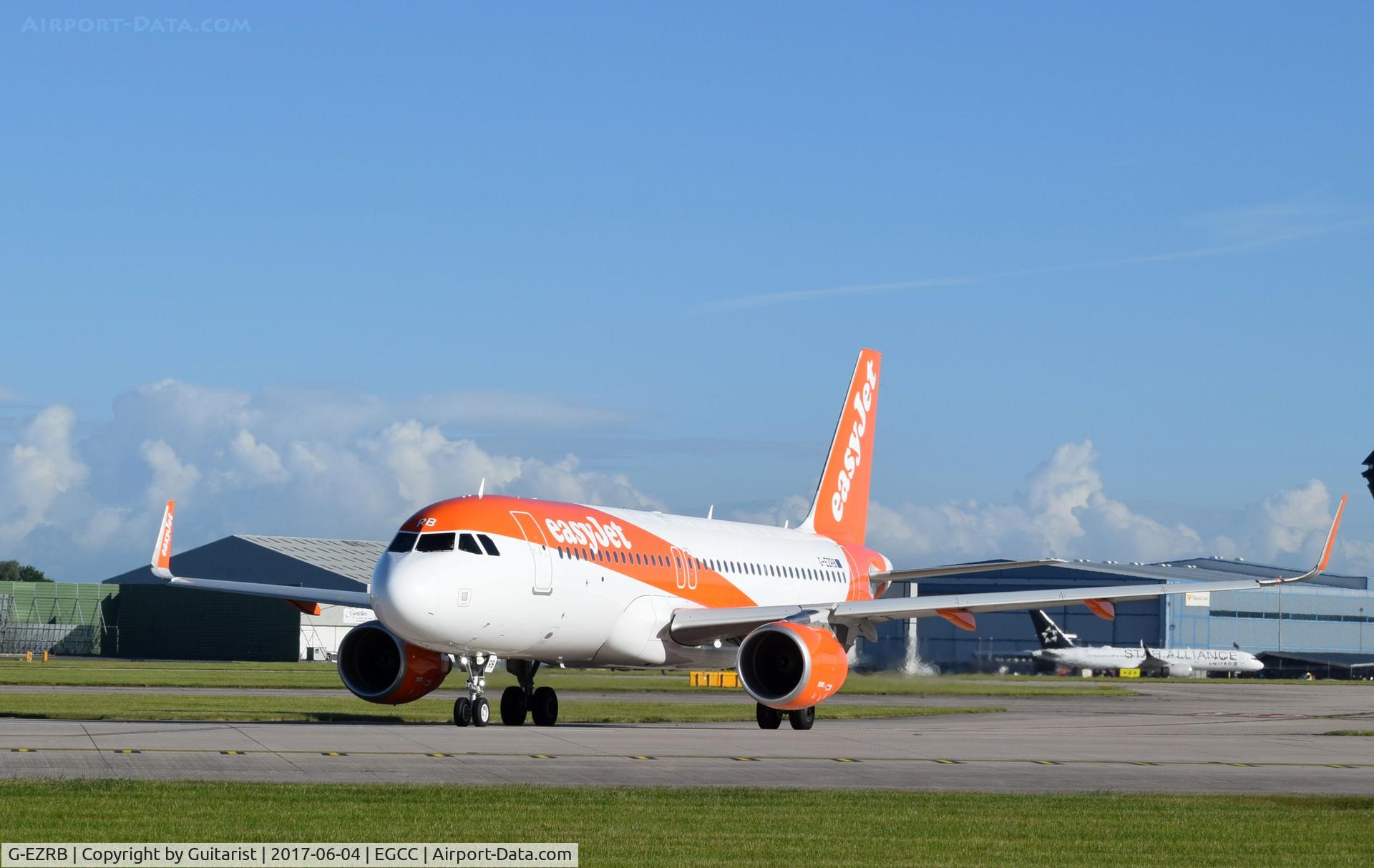 G-EZRB, 2017 Airbus A320-214 C/N 7632, At Manchester