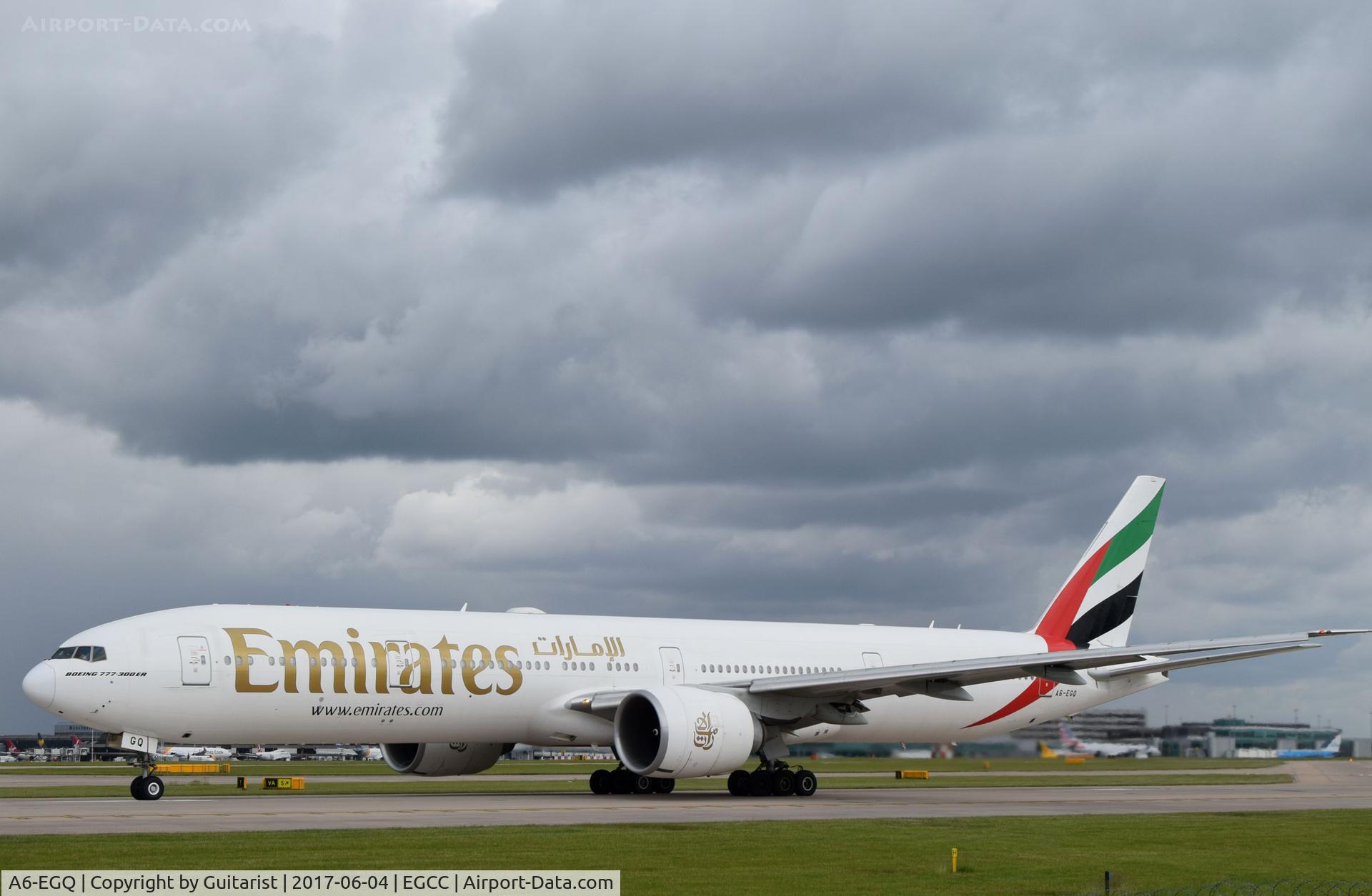 A6-EGQ, 2012 Boeing 777-31H/ER C/N 41076, At Manchester