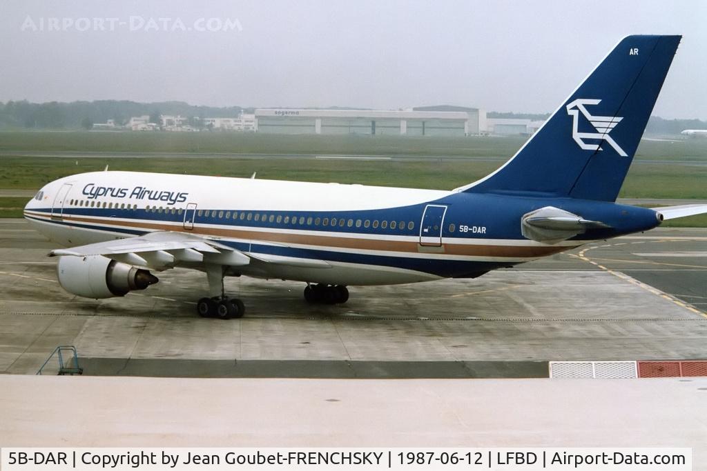 5B-DAR, 1984 Airbus A310-203 C/N 309, Cyprus Airways