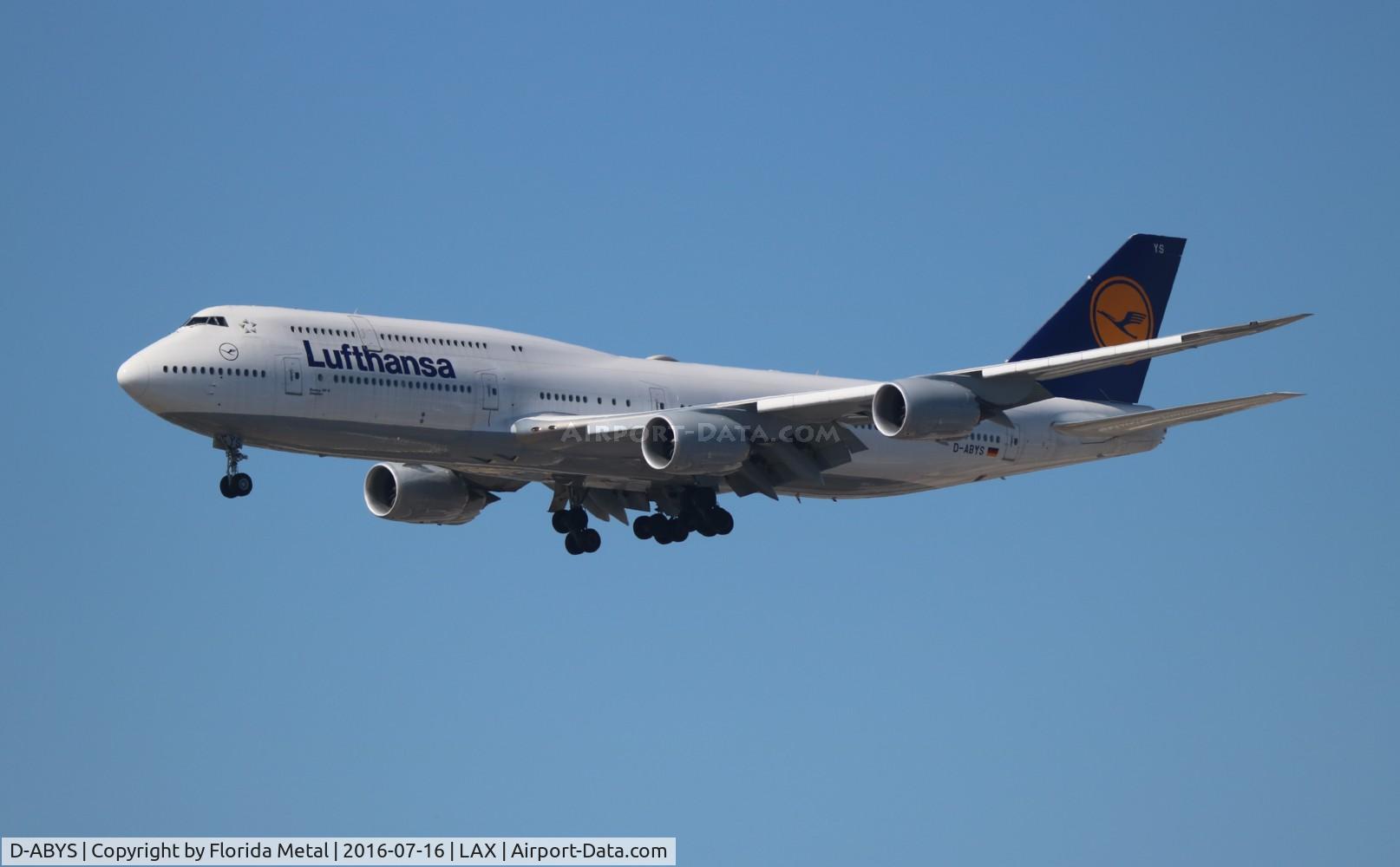 D-ABYS, 2015 Boeing 747-830 C/N 37843, Lufthansa