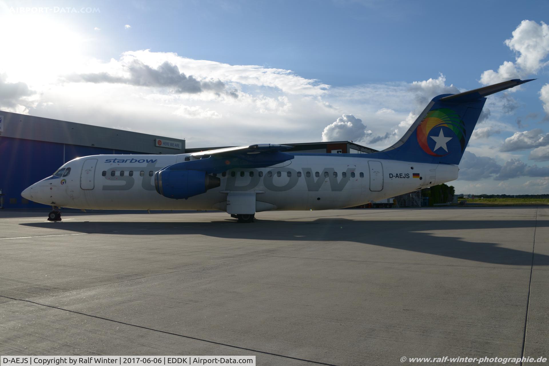 D-AEJS, 1990 British Aerospace BAe.146-300 C/N E3183, British Aerospace BAe 146-300 - WDL ex Starbow - E3183 - D-AEJS - 06.06.2017 - CGN