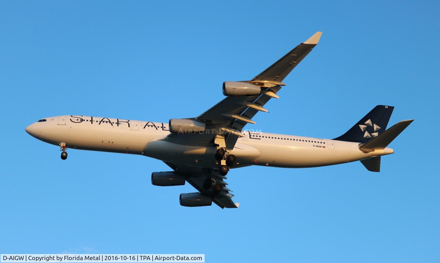 D-AIGW, 2000 Airbus A340-313X C/N 327, Lufthansa Cityline