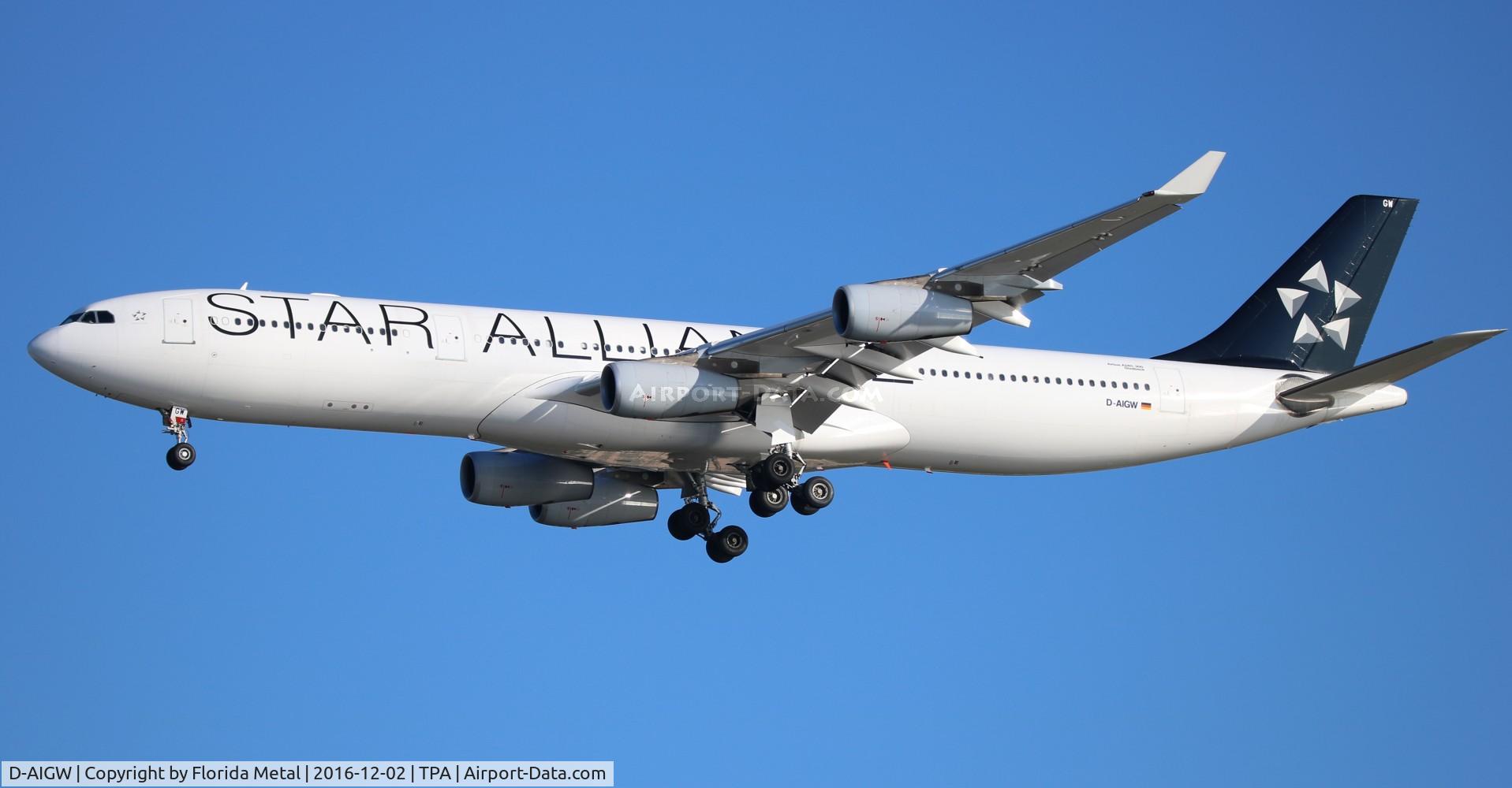 D-AIGW, 2000 Airbus A340-313X C/N 327, Lufthansa Cityline