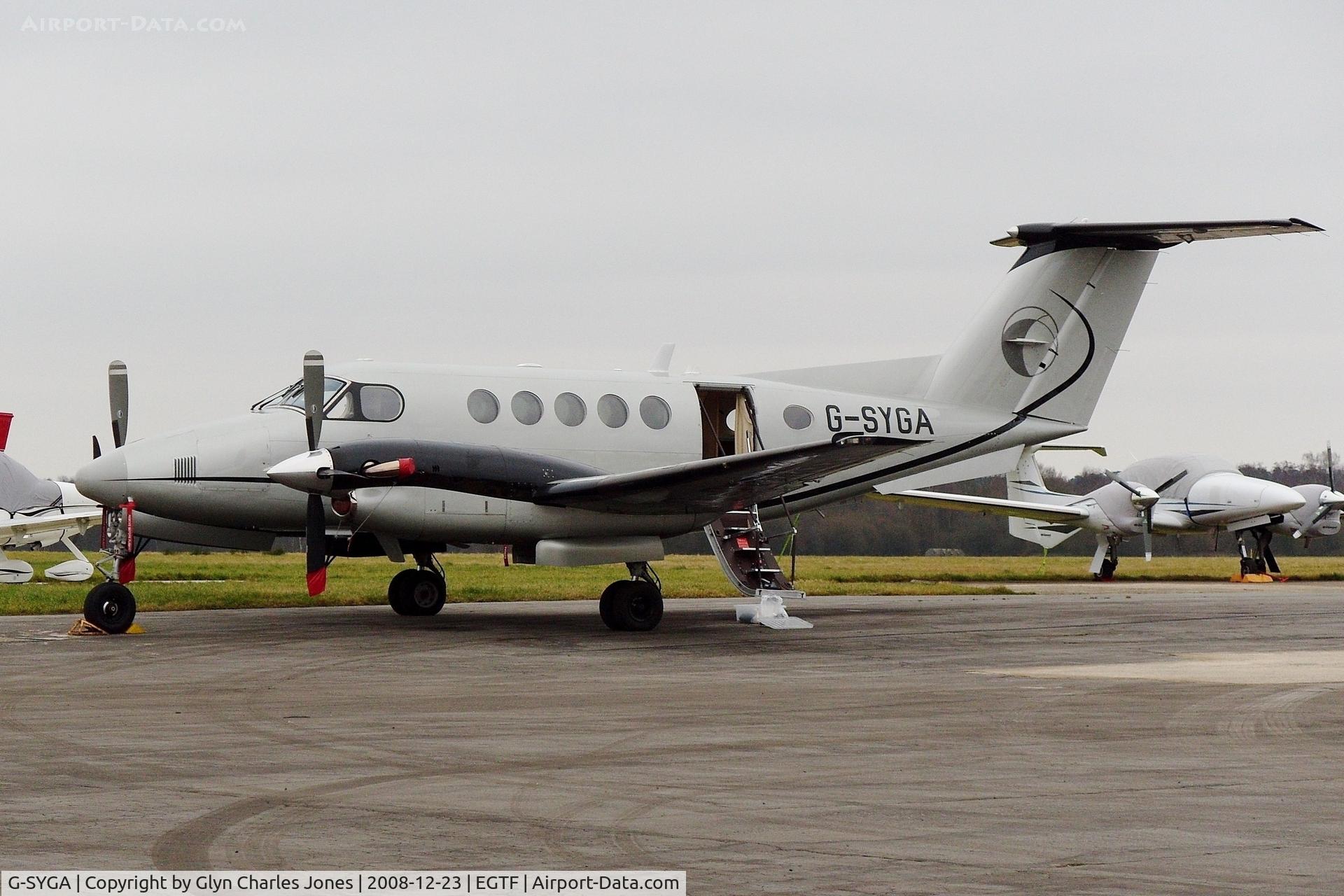 G-SYGA, 1982 Beech B200 Super King Air King Air C/N BB-1044, Previously G-BPPM and N7061T. Operated by Synergy Aviation.