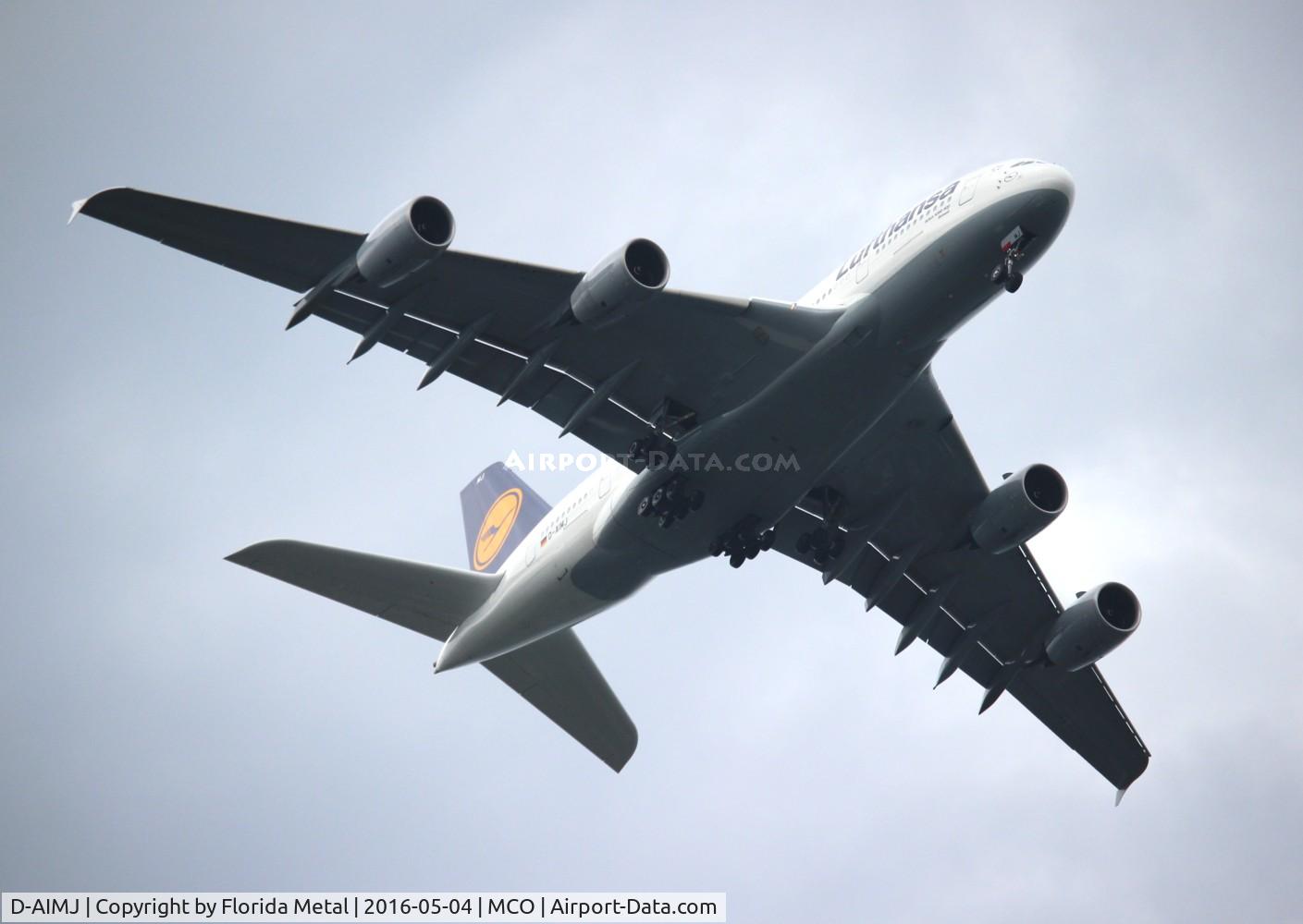 D-AIMJ, 2011 Airbus A380-841 C/N 073, Lufthansa diversion due to Thunderstorms in Miami
