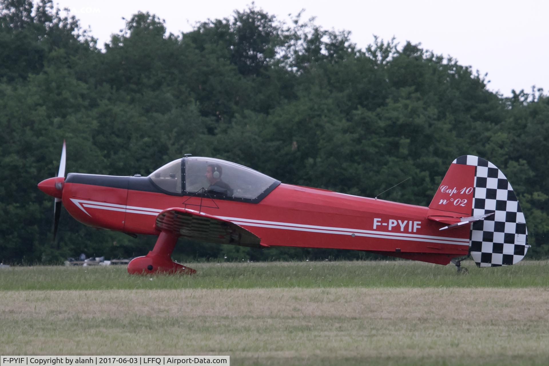 F-PYIF, Mudry CAP-10A C/N 02, Taking of for La Saga des CAPs, La Ferte Alais air show 2017