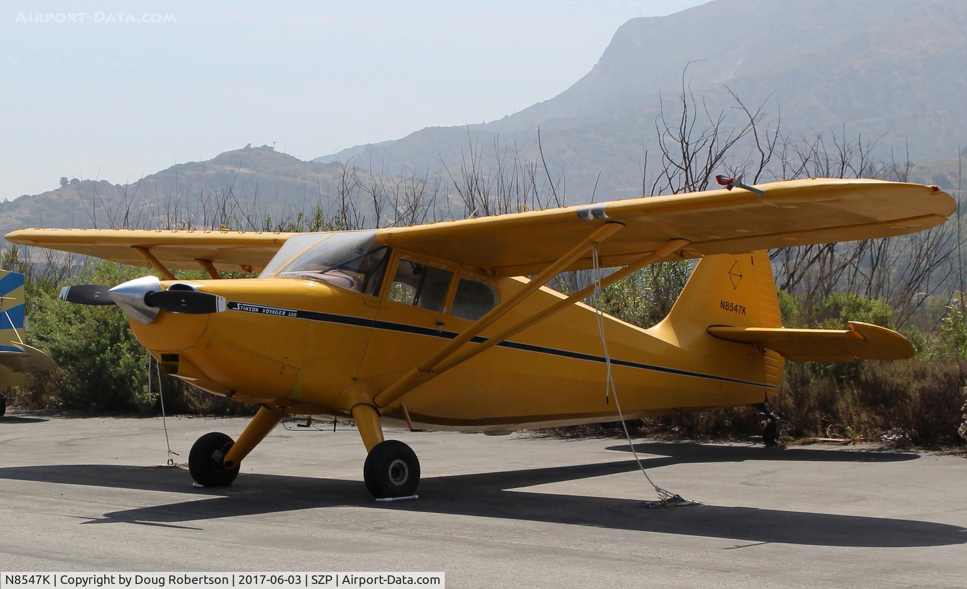 N8547K, 1947 Stinson 108 Voyager C/N 108-1547, 1947 Stinson 108 VOYAGER, Franklin 6A4150 150 Hp, wing Micro vortex generators
