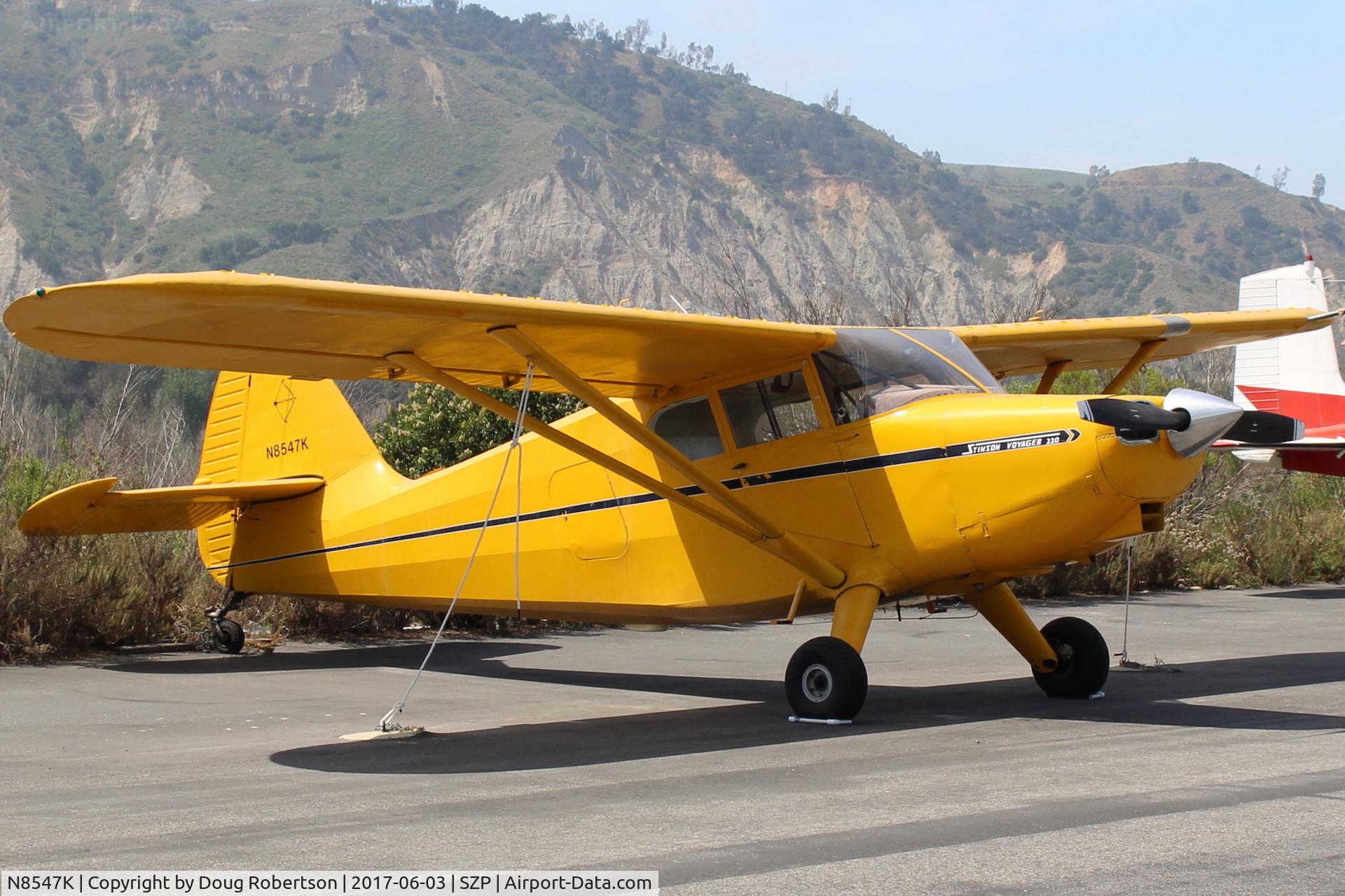 N8547K, 1947 Stinson 108 Voyager C/N 108-1547, 1947 Stinson 108 VOYAGER, Franklin 6A4150 150 Hp