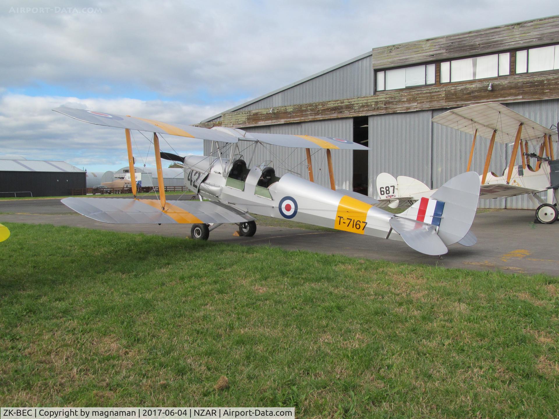 ZK-BEC, De Havilland DH-82A Tiger Moth II C/N 83626, at open day
