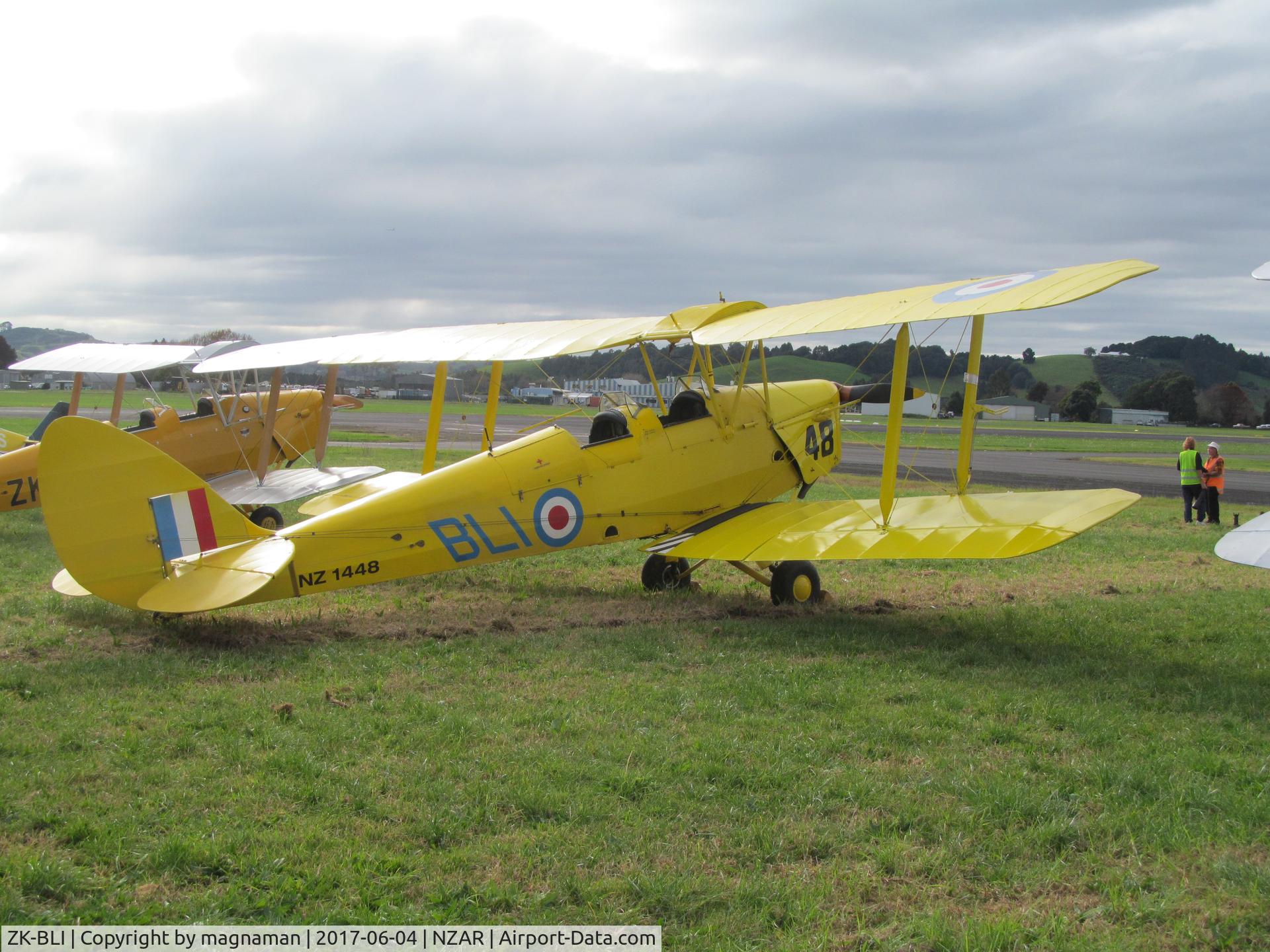 ZK-BLI, De Havilland New Zealand DH-82A Tiger Moth C/N DHNZ128, in for d day event