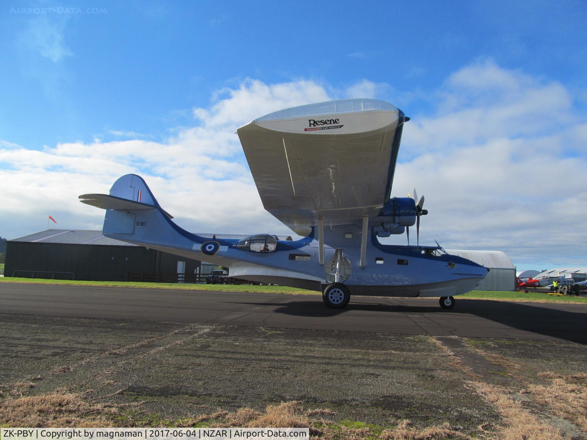 ZK-PBY, Consolidated Vultee PBY-5A Catalina C/N CV-357, wings look big when close up