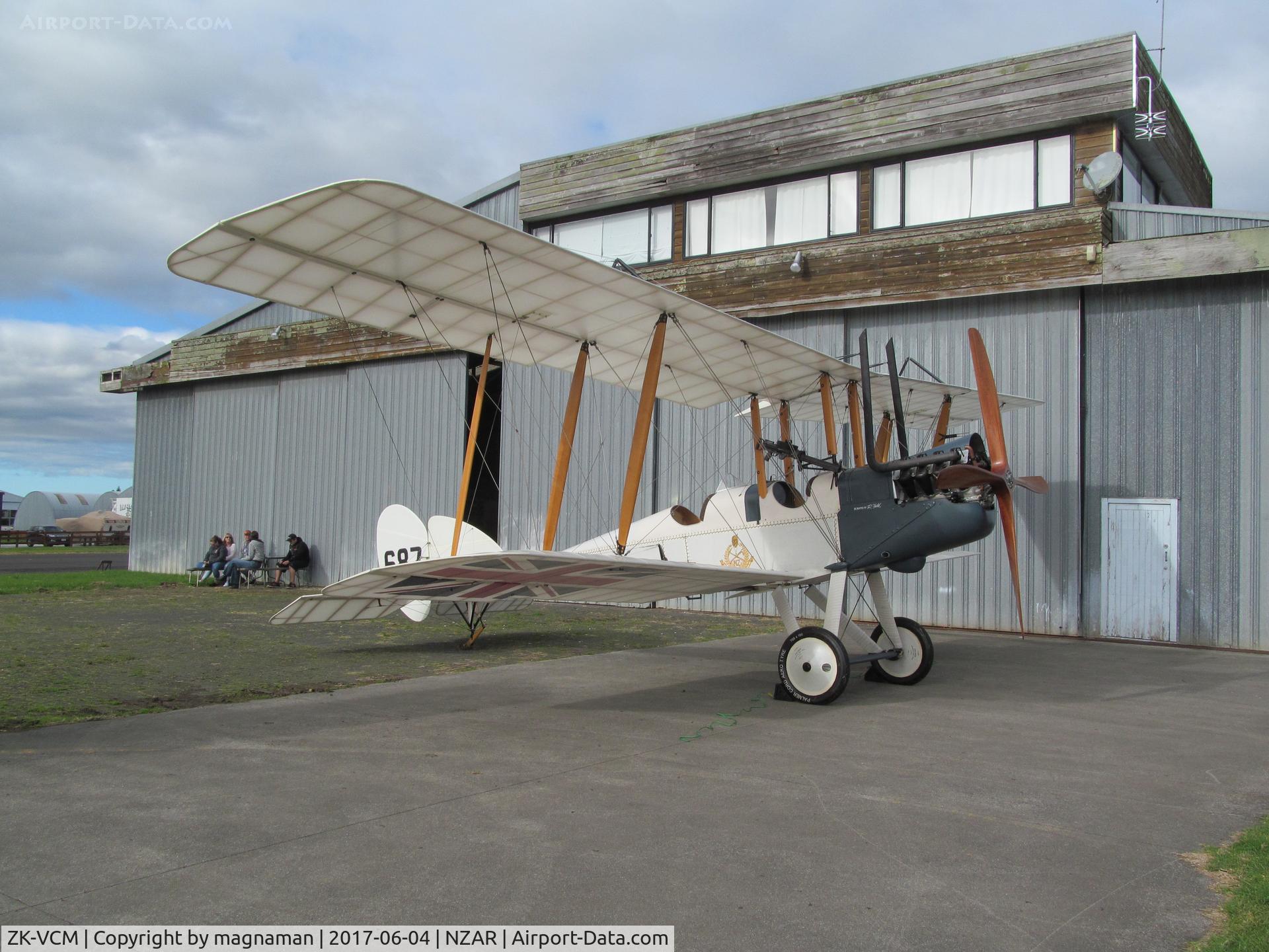 ZK-VCM, The Vintage Aviator BE2e-1 C/N 11233, on apron looking smart