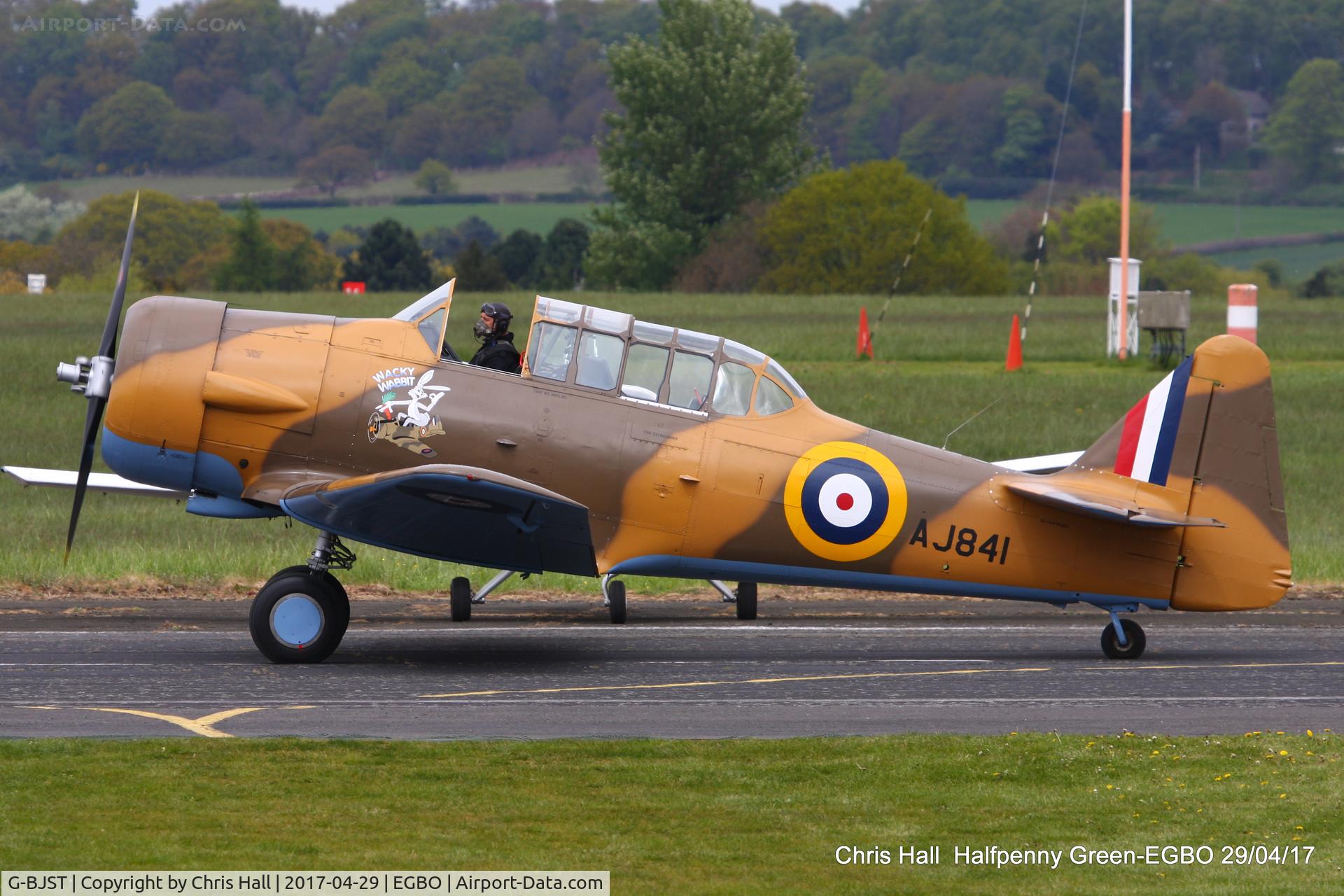 G-BJST, 1953 Canadian Car & Foundry T-6H Harvard Mk.4M C/N 14A-2429, at the Radial & Trainer fly-in