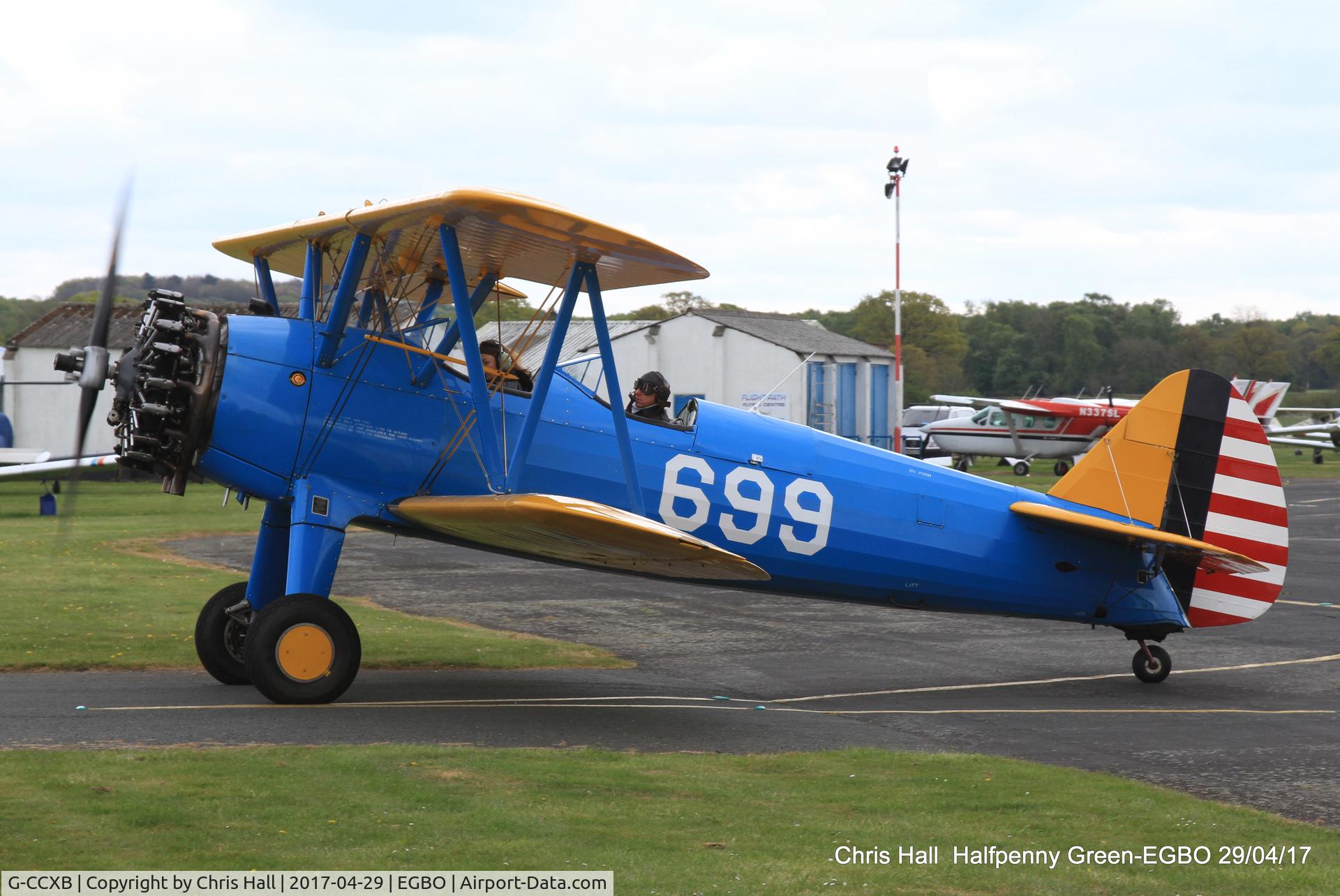 G-CCXB, 1942 Boeing A75L3 C/N 75-7854, at the Radial & Trainer fly-in