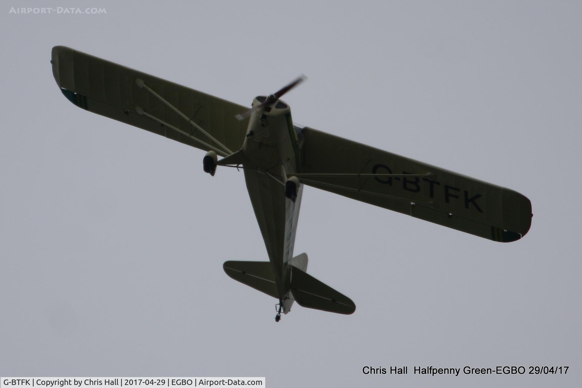 G-BTFK, 1947 Taylorcraft BC-12D Twosome C/N 10540, at the Radial & Trainer fly-in