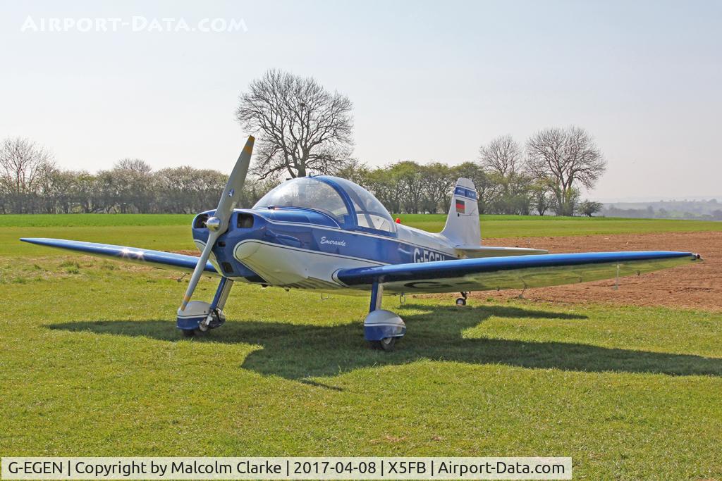 G-EGEN, 1961 Piel CP-301A Emeraude C/N AB.402, Piel CP-301A Emeraude, Fishburn Airfield UK, April 8th 2017.