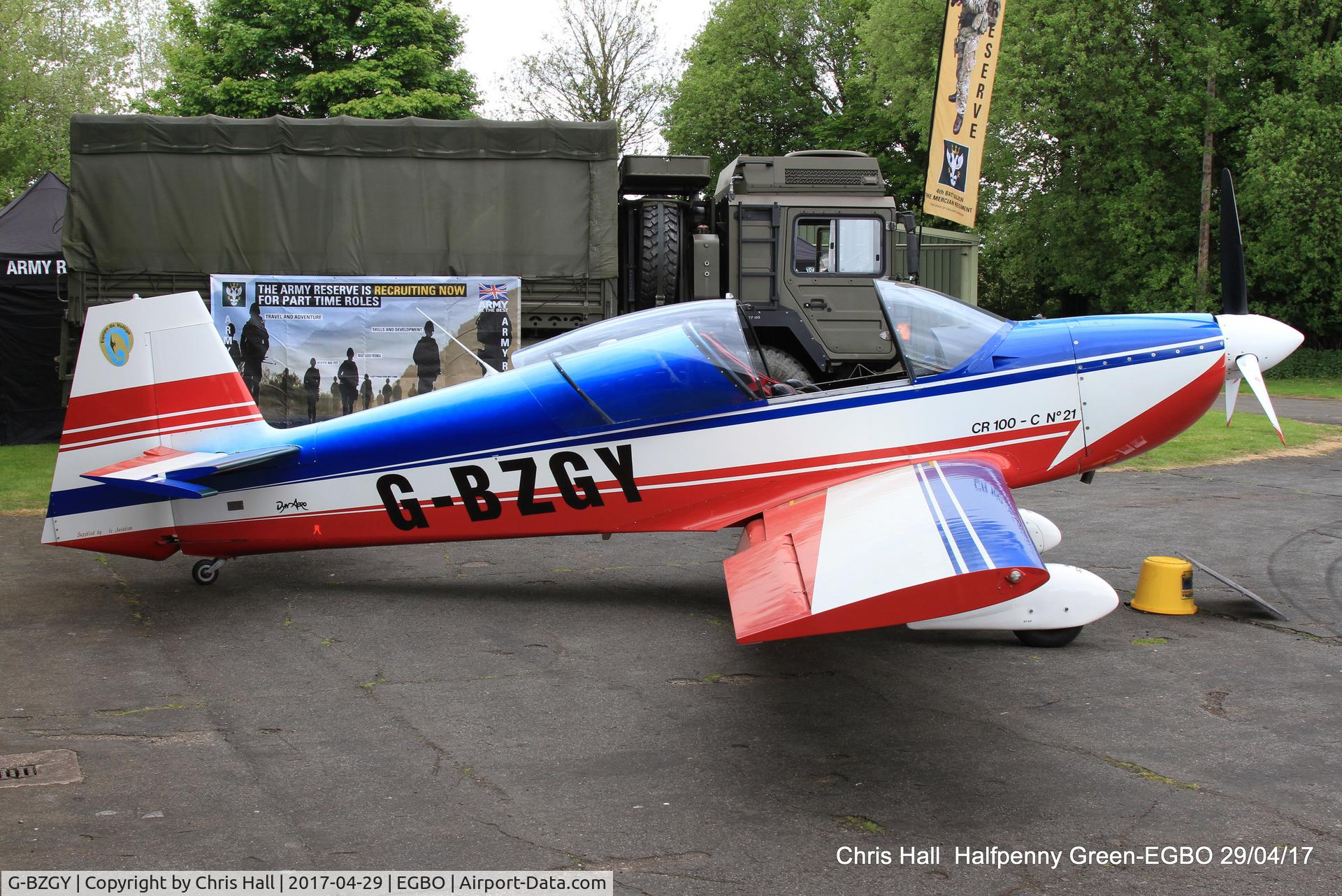 G-BZGY, 1995 Dyn'Aero CR-100 C/N 21, at the Radial & Trainer fly-in