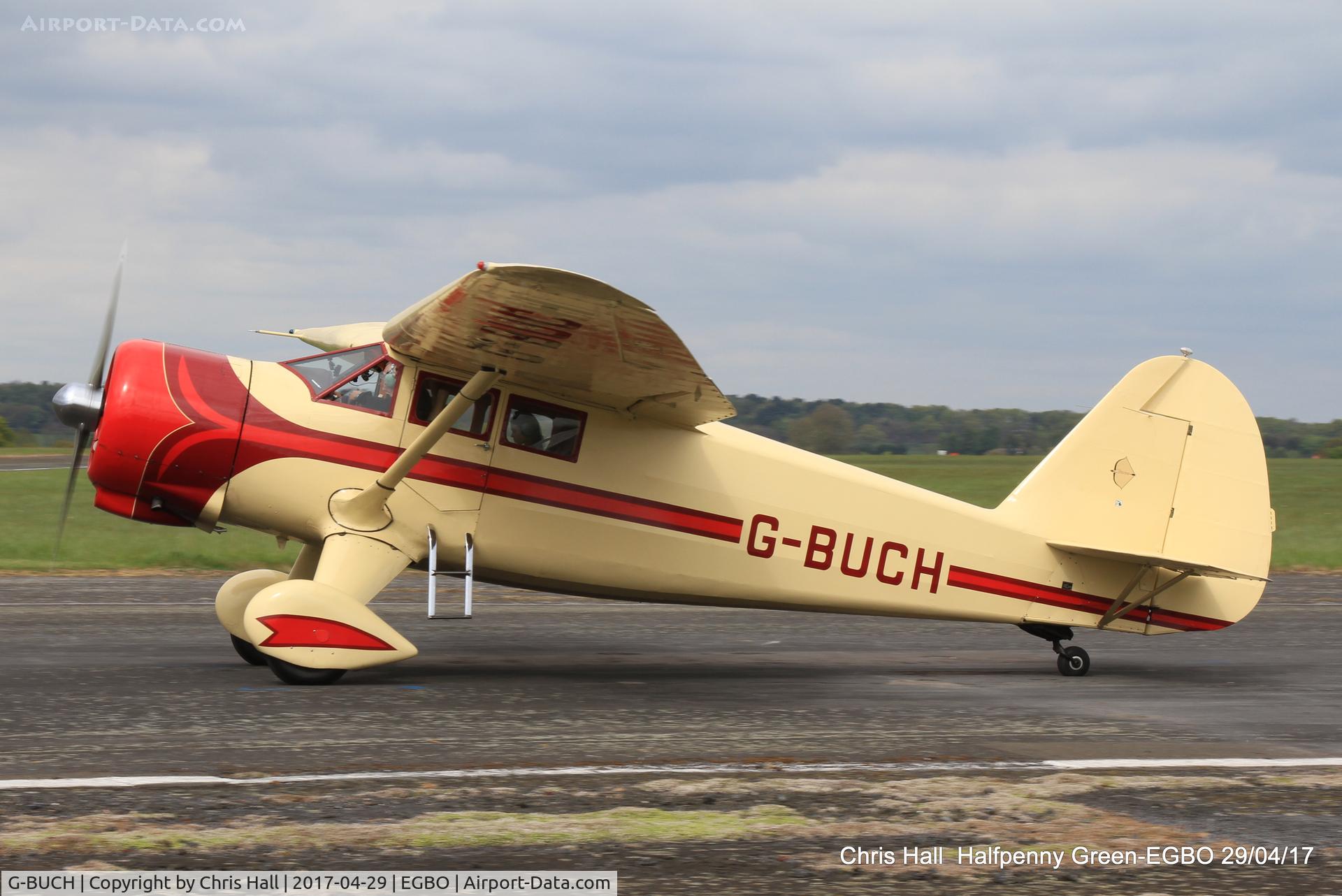G-BUCH, 1943 Stinson V77 (AT-19) Reliant C/N 77-381, at the Radial & Trainer fly-in