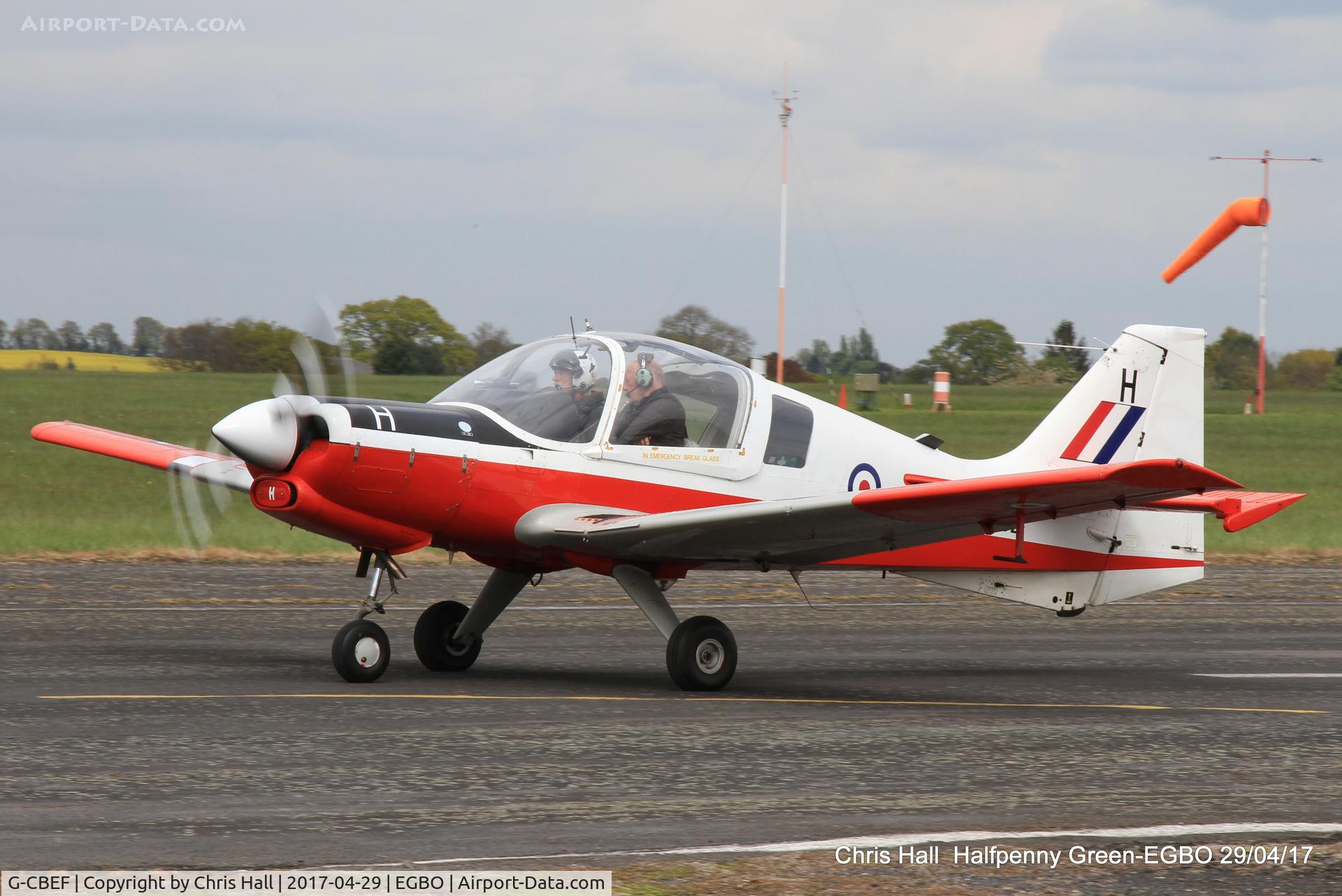 G-CBEF, 1974 Scottish Aviation Bulldog T.1 C/N BH120/286, at the Radial & Trainer fly-in