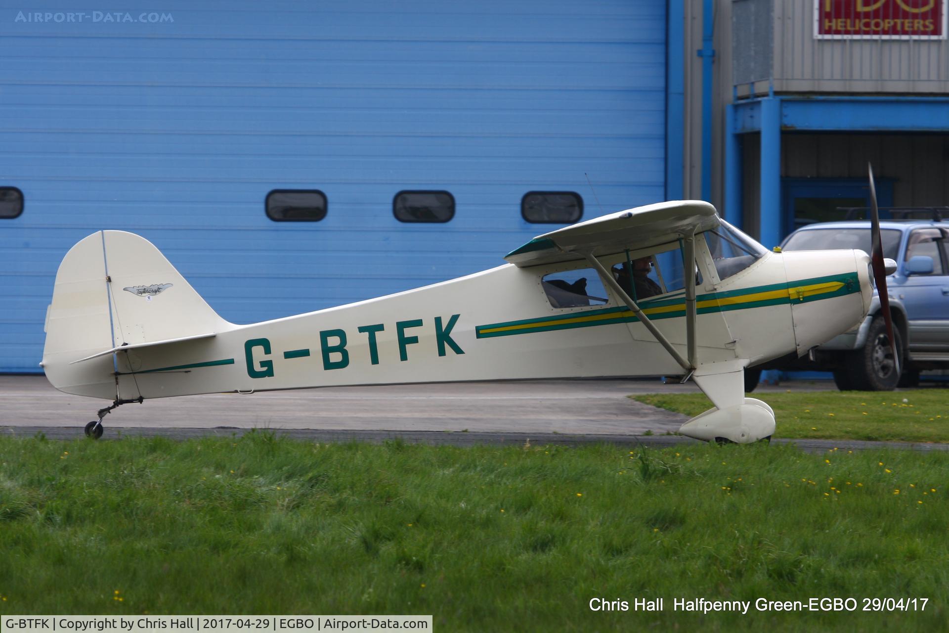 G-BTFK, 1947 Taylorcraft BC-12D Twosome C/N 10540, at the Radial & Trainer fly-in