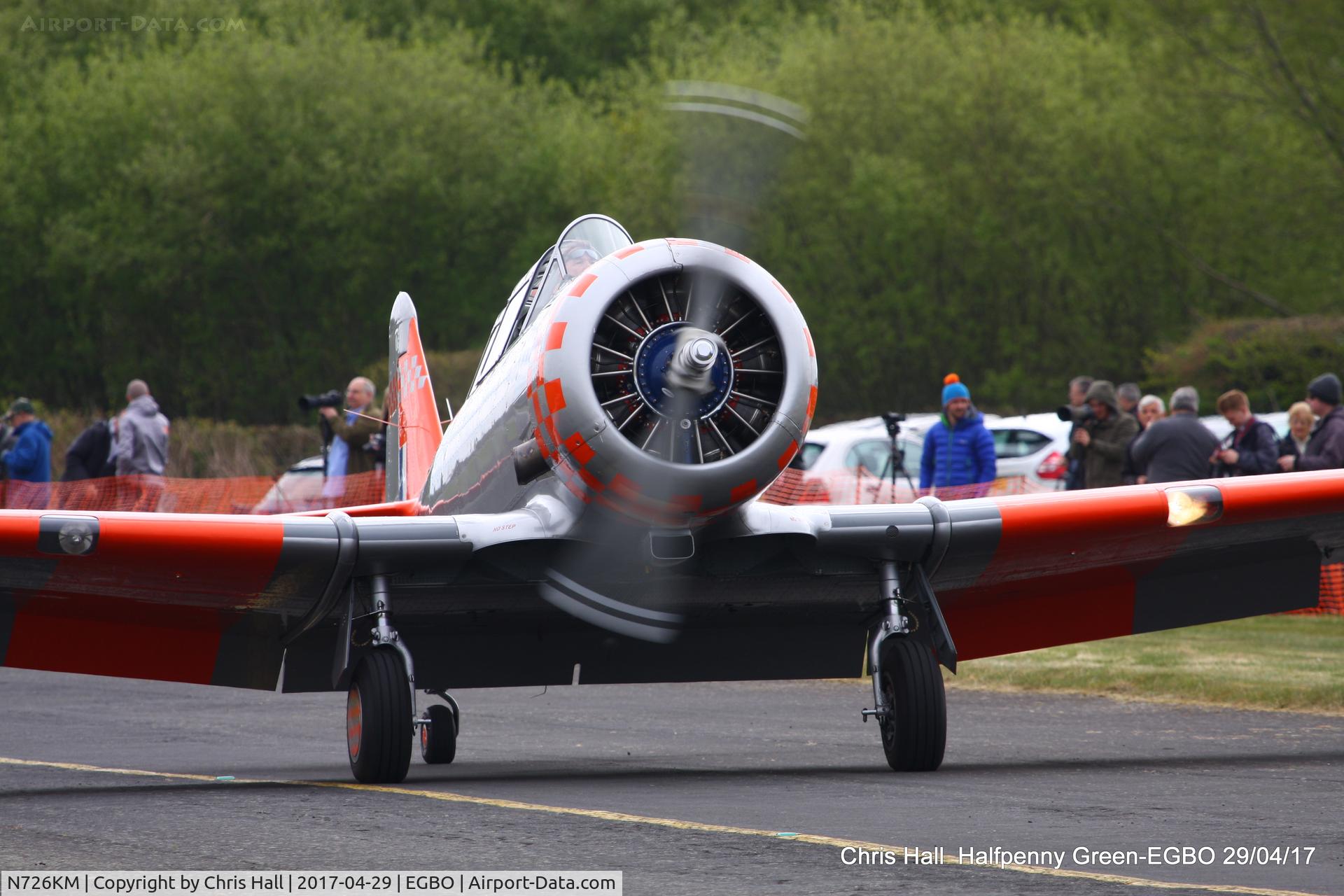 N726KM, 1953 North American AT-6G Texan C/N SA079, at the Radial & Trainer fly-in