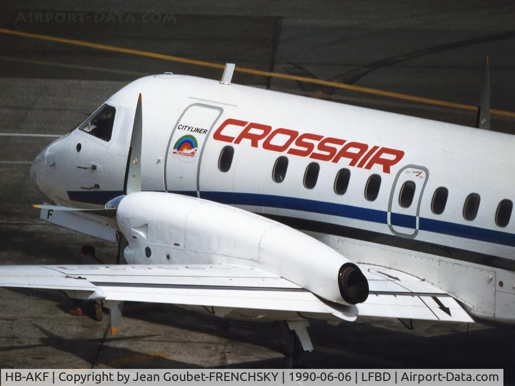HB-AKF, 1990 Saab 340B C/N 340B-182, Crossair to Geneva