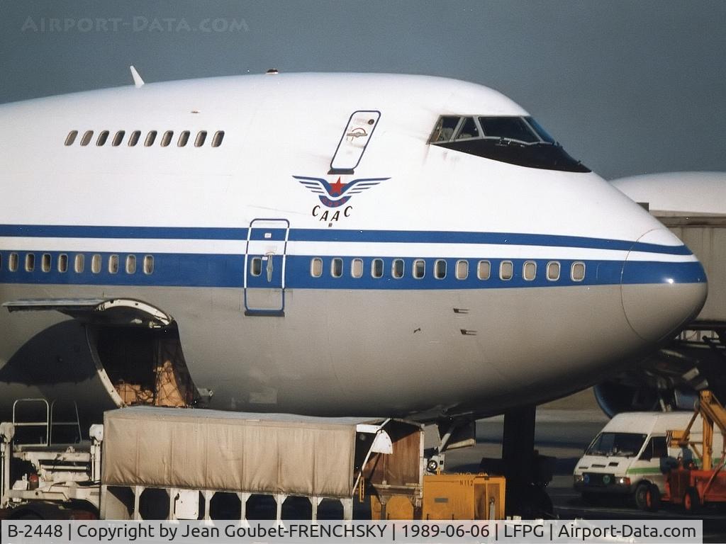 B-2448, 1985 Boeing 747-2J6B C/N 23461, CAAC Air China at CDG T1