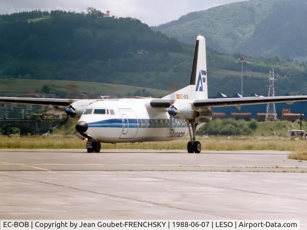 EC-BOB, 1968 Fokker F.27-600 Friendship C/N 10352, AVIACO landing from Madrid Barajas