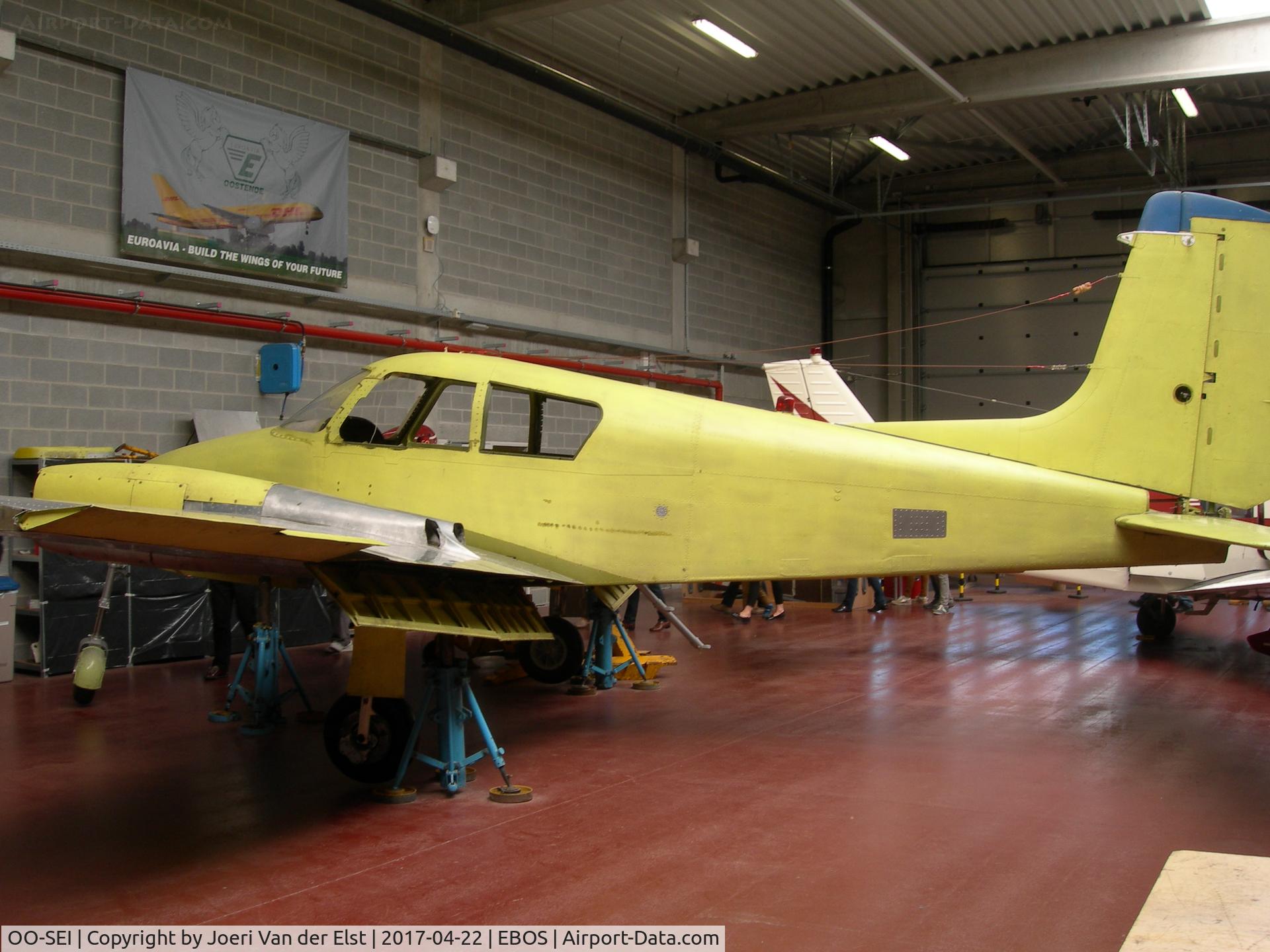 OO-SEI, 1958 Cessna 310B C/N 35636, Former Sabena aircraft now study material at Vlaams Luchtvaartopleidingscentrum VLOC