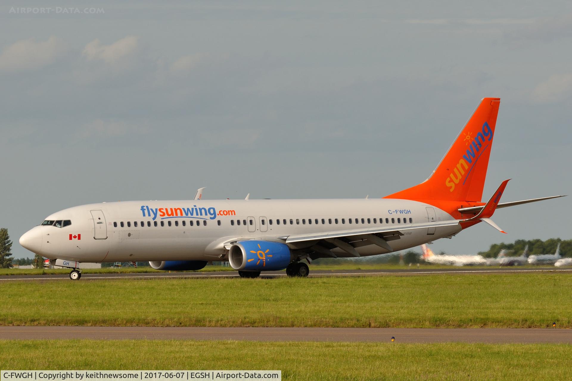 C-FWGH, 2011 Boeing 737-86J C/N 37752, Substitute Sunwing.