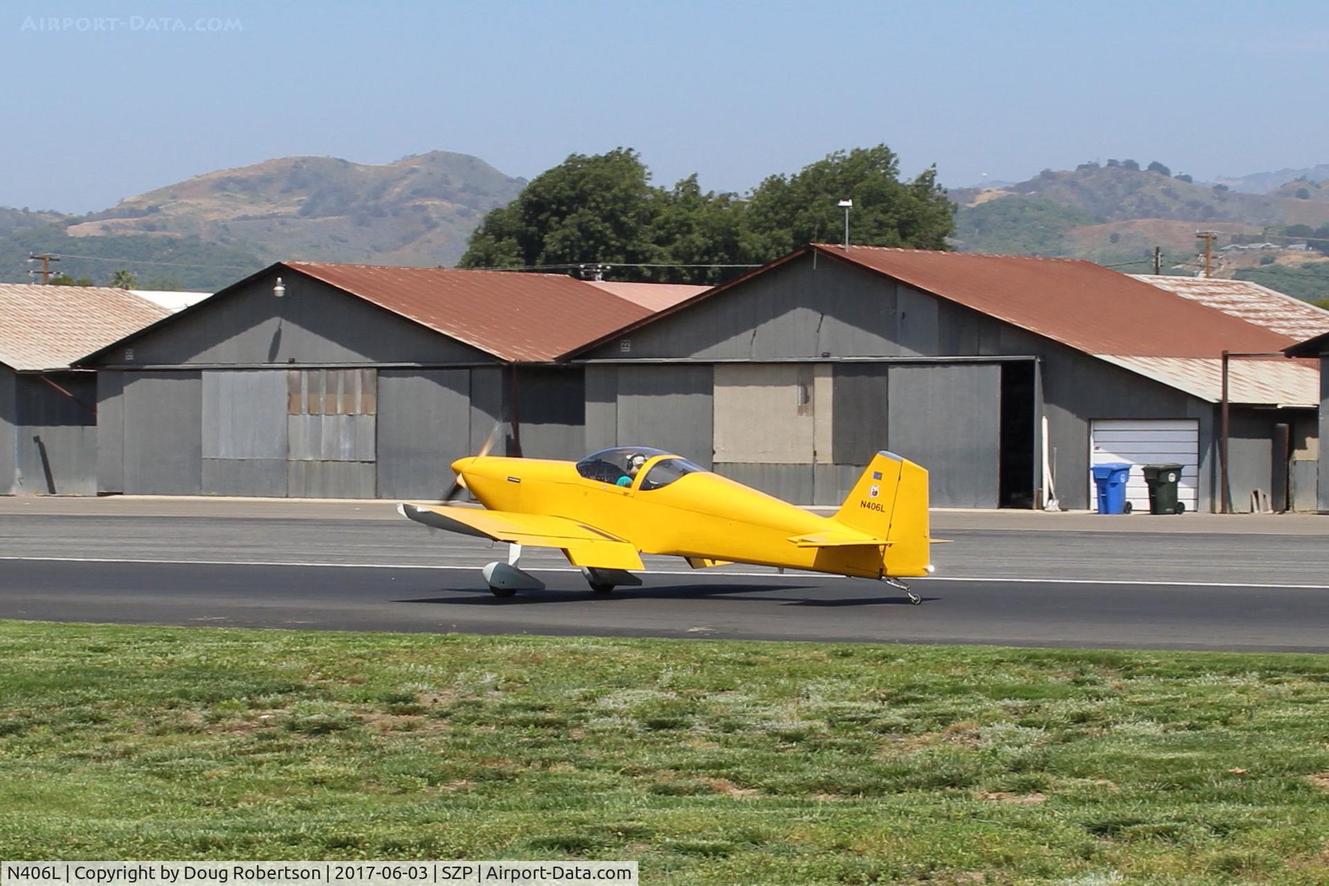 N406L, 2008 Vans RV-6 C/N 936, Provo PROVO 6, Lycoming O-320 160 Hp, taxi off the active