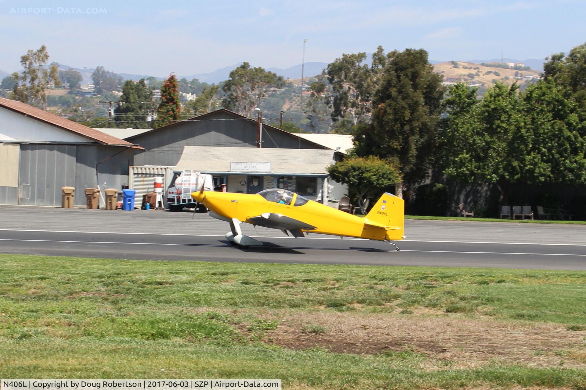 N406L, 2008 Vans RV-6 C/N 936, Provo PROVO 6, Lycoming O-320 160 Hp, flaps landing roll Rwy 22