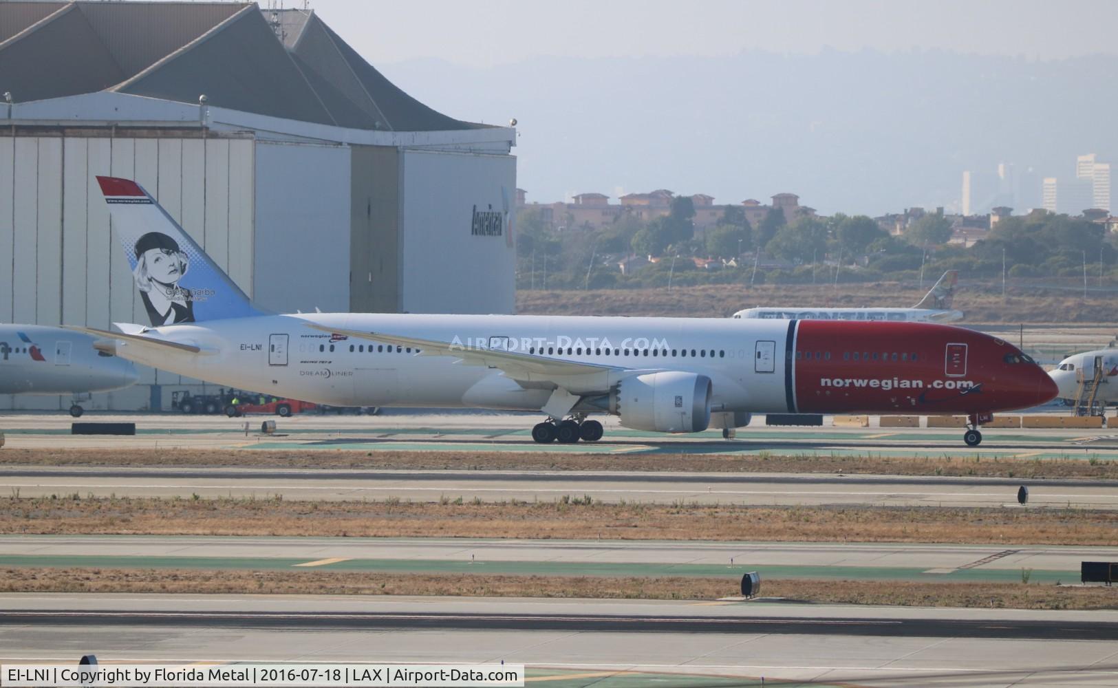 EI-LNI, 2016 Boeing 787-9 Dreamliner C/N 37307, Norwegian Greta Garbo