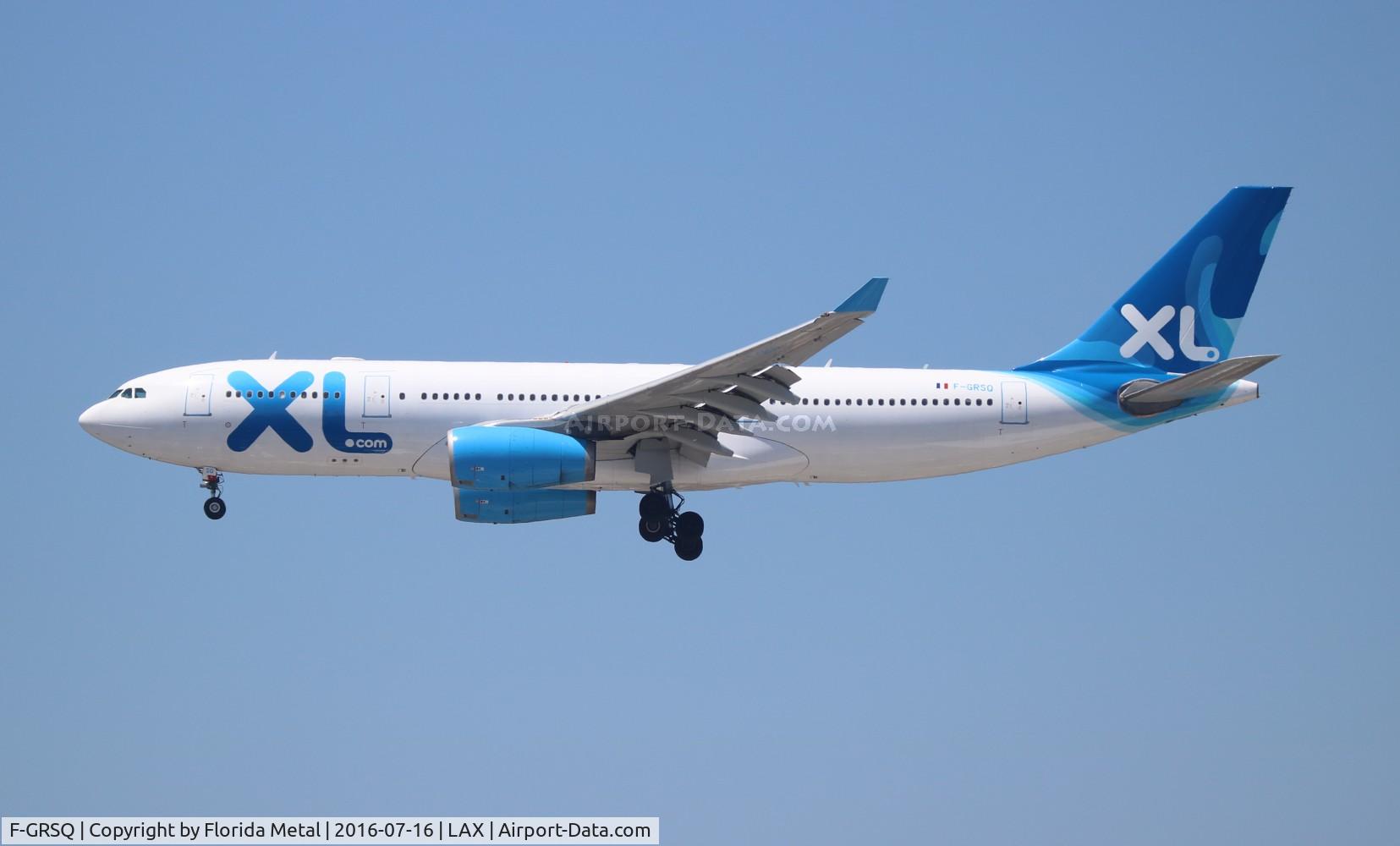 F-GRSQ, 2002 Airbus A330-243 C/N 501, XL Airways
