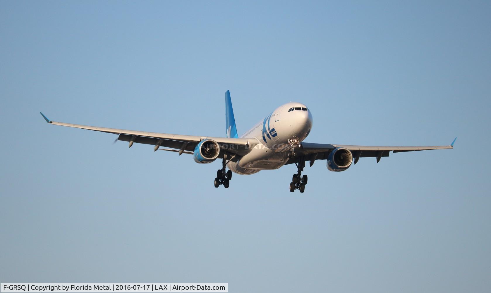 F-GRSQ, 2002 Airbus A330-243 C/N 501, XL Airways