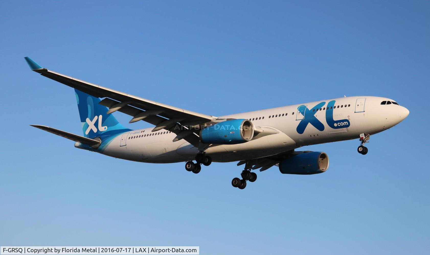 F-GRSQ, 2002 Airbus A330-243 C/N 501, XL Airways