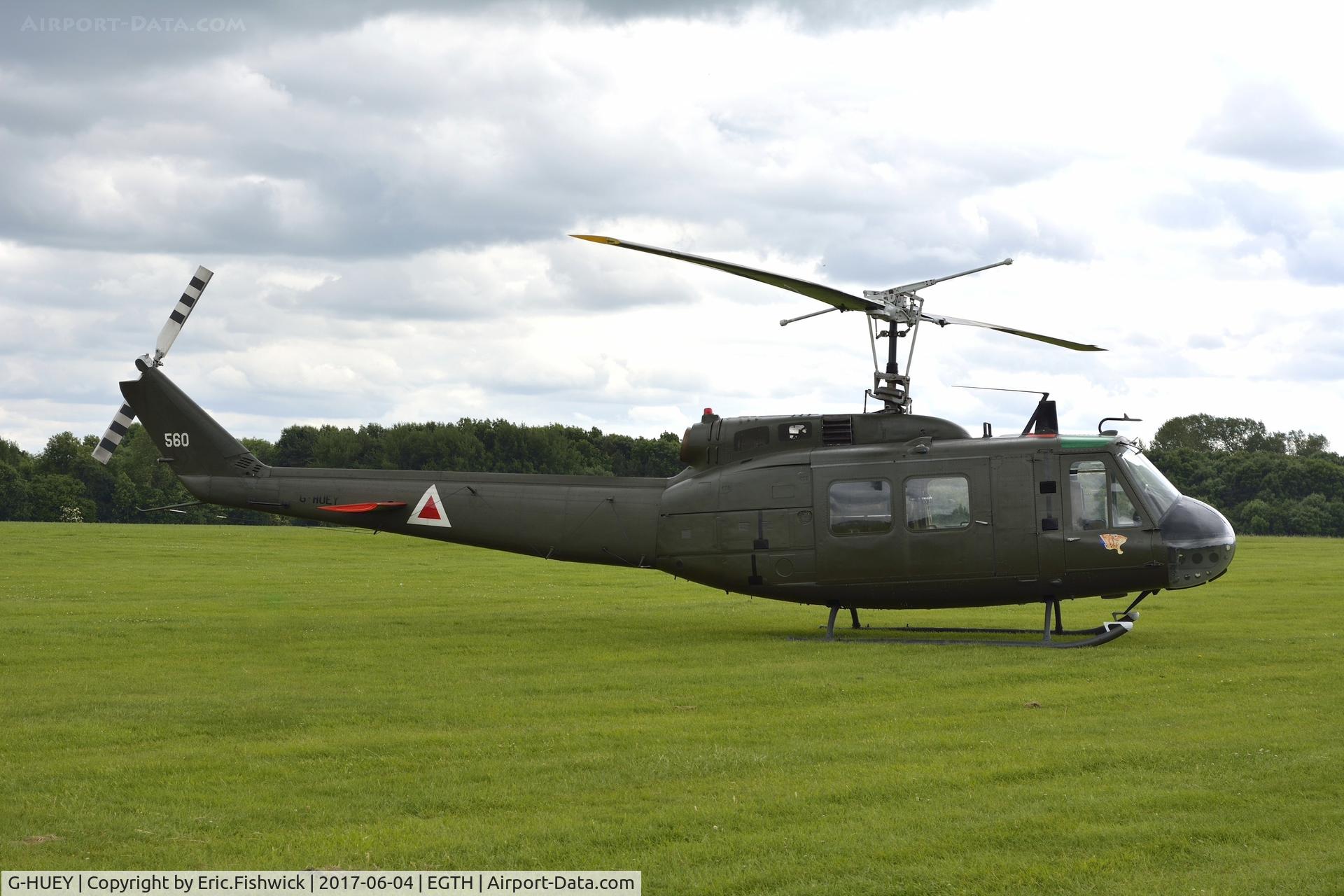 G-HUEY, 1973 Bell UH-1H Iroquois C/N 13560, 2. G-HUEY at Shuttleworth Collection's 'Fly Navy,' June 2017.