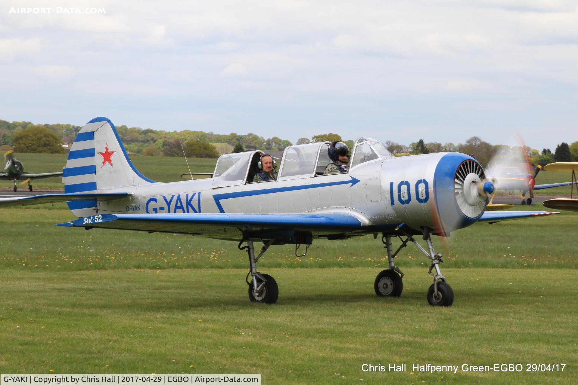 G-YAKI, 1986 Bacau Yak-52 C/N 866904, at the Radial & Trainer fly-in