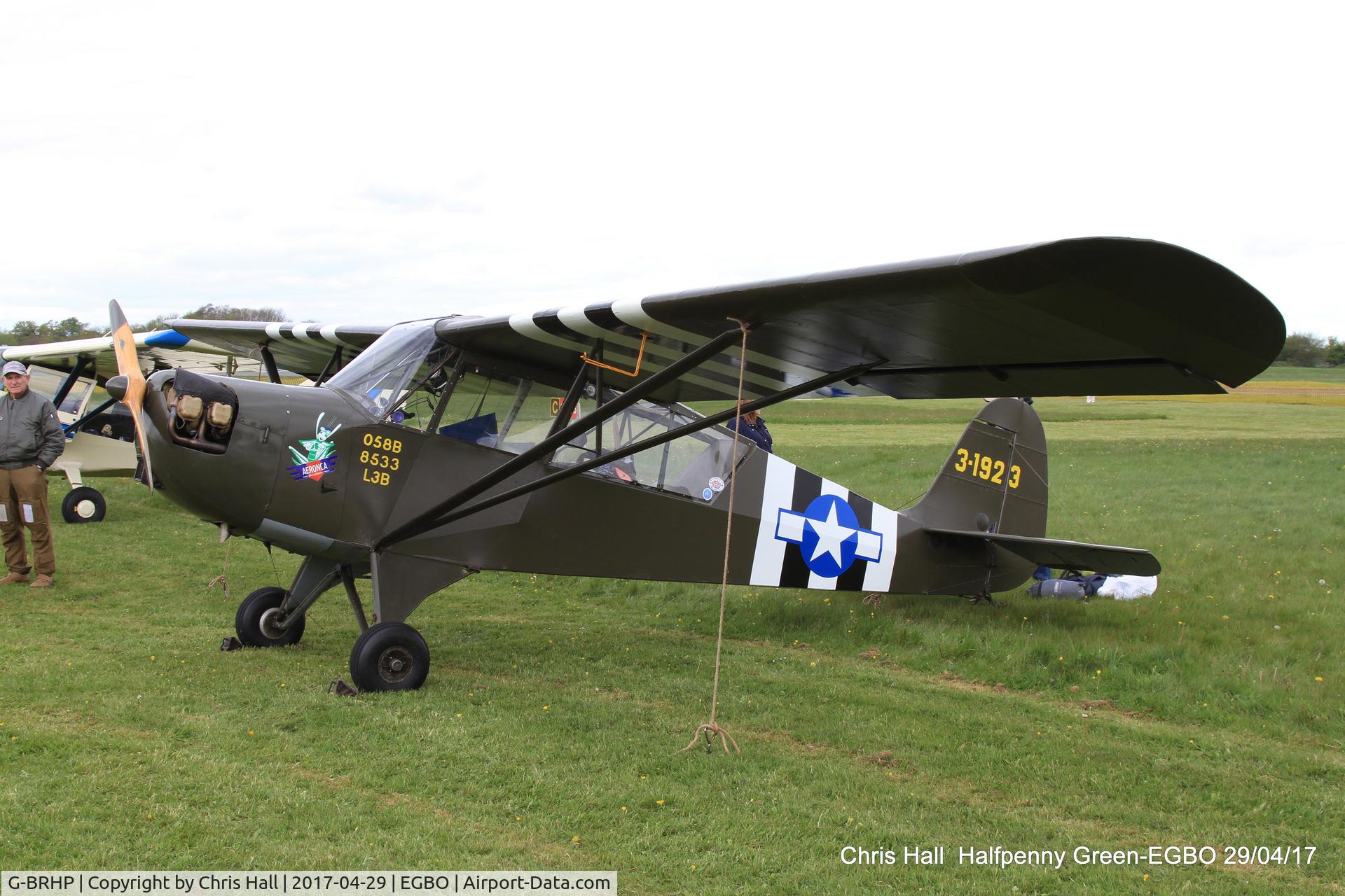 G-BRHP, 1942 Aeronca O-58B Defender C/N 058B-8533, at the Radial & Trainer fly-in