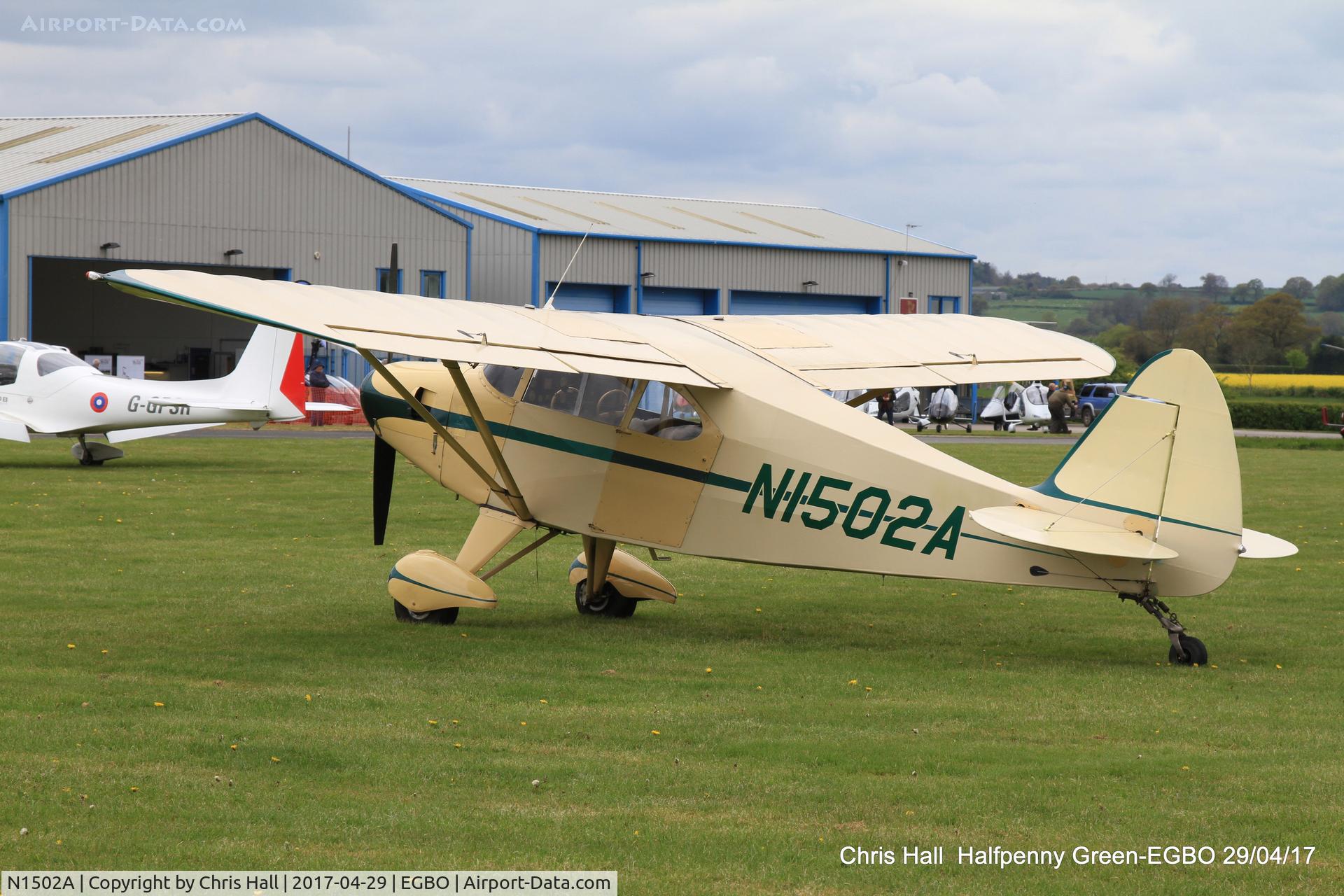 N1502A, 1951 Piper PA-20 Pacer C/N 20-686, at the Radial & Trainer fly-in