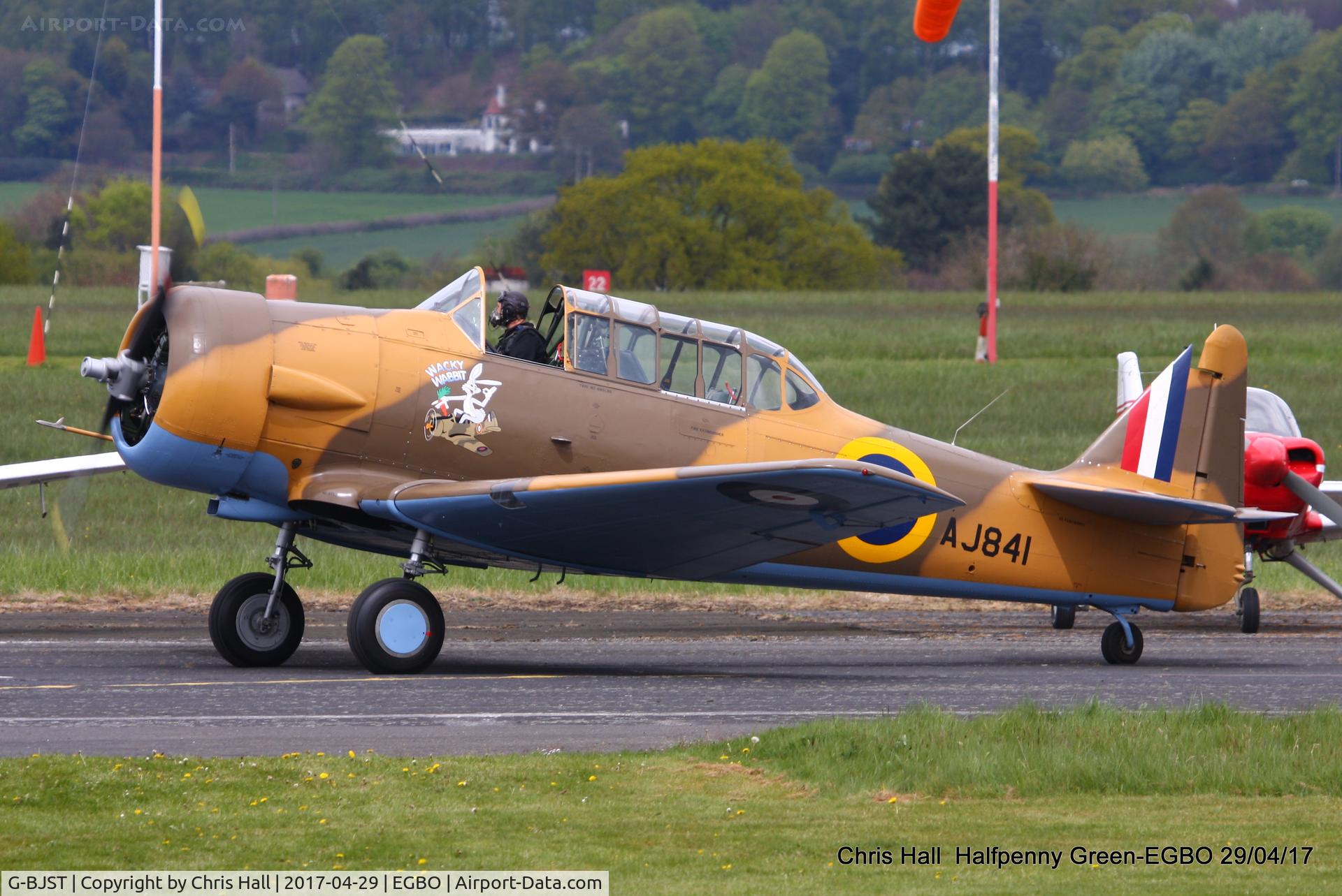 G-BJST, 1953 Canadian Car & Foundry T-6H Harvard Mk.4M C/N 14A-2429, at the Radial & Trainer fly-in
