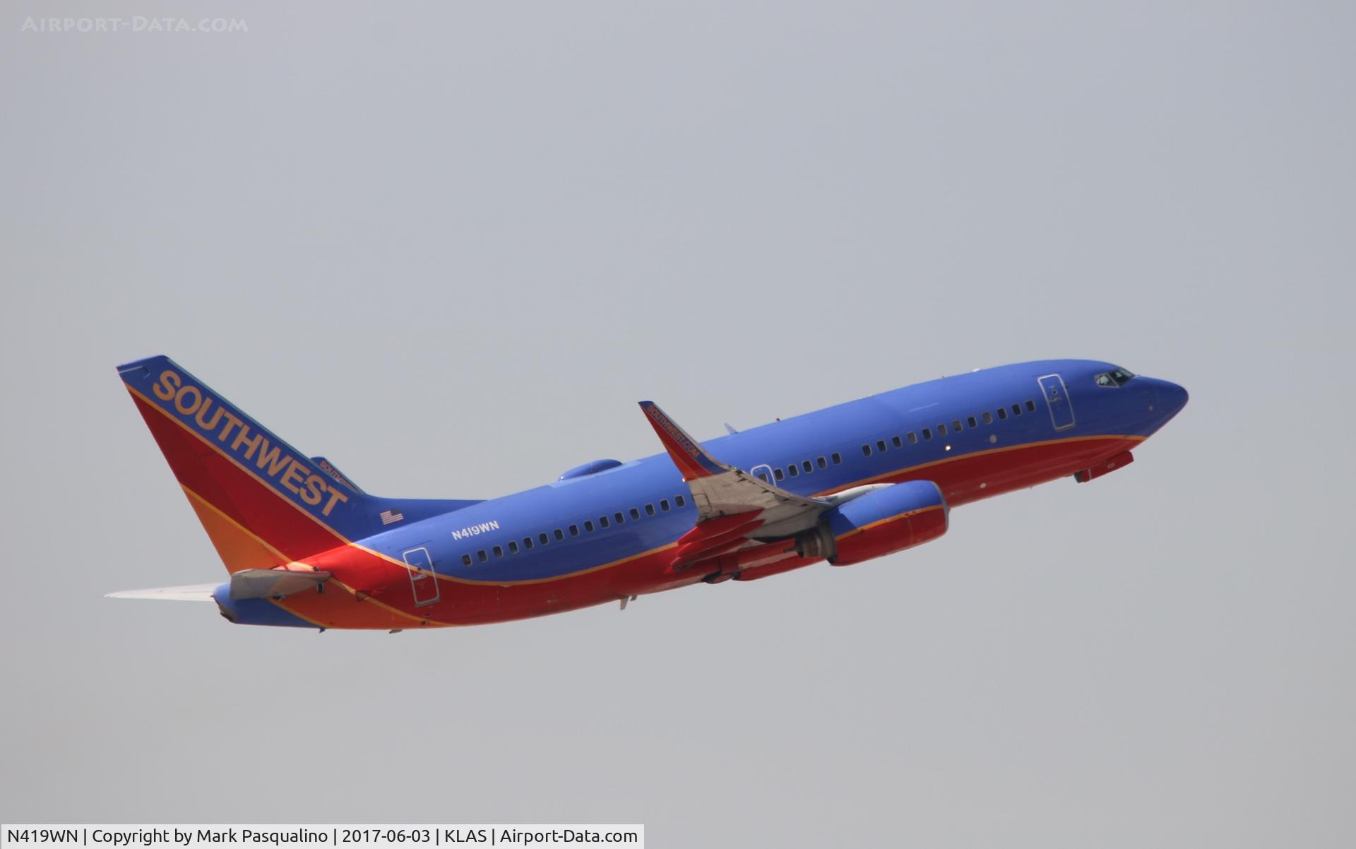N419WN, 2001 Boeing 737-7H4 C/N 29824, Boeing 737-700