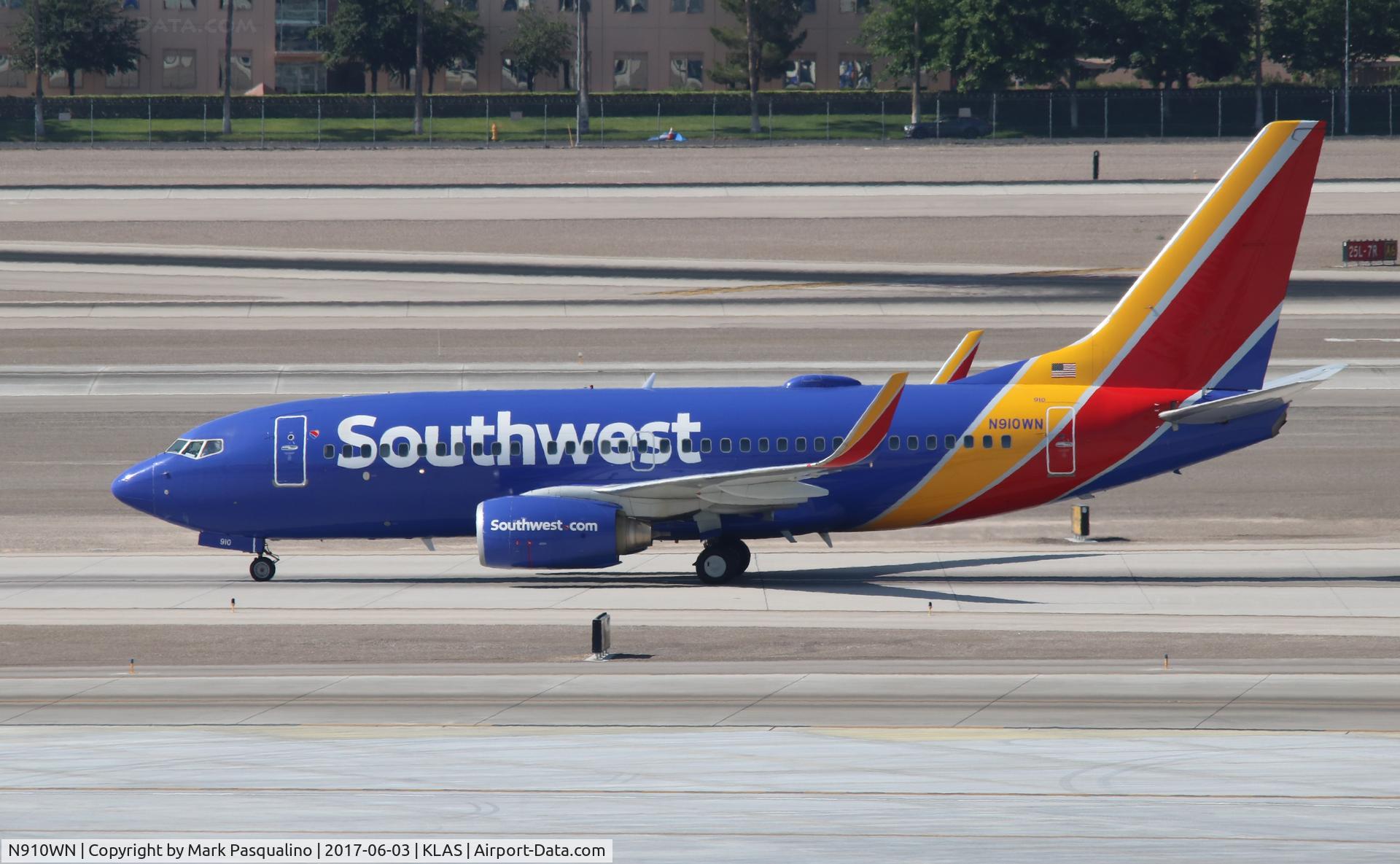 N910WN, 2008 Boeing 737-7H4 C/N 36618, Boeing 737-700